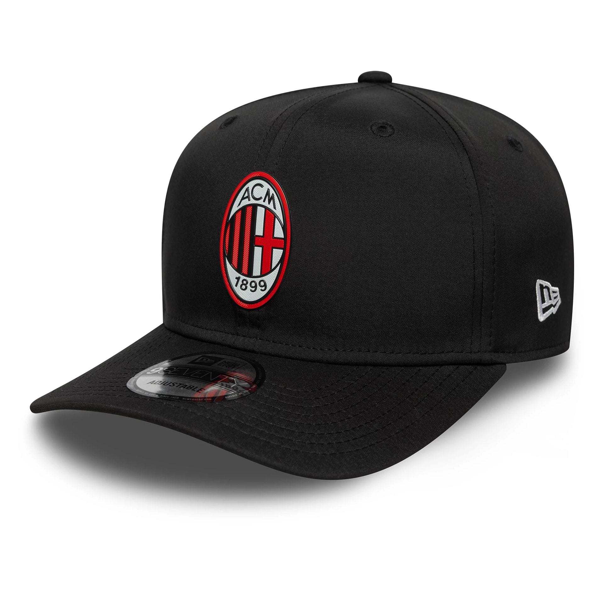 AC Milan Black 9SEVENTY Stretch Snap Cap