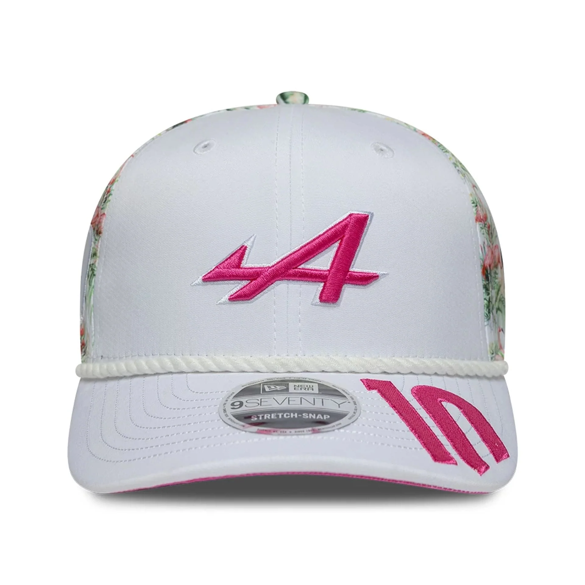 Alpine Racing Pierre Gasly Miami Race Special White 9SEVENTY Stretch Snap Adjustable Cap - Image 3