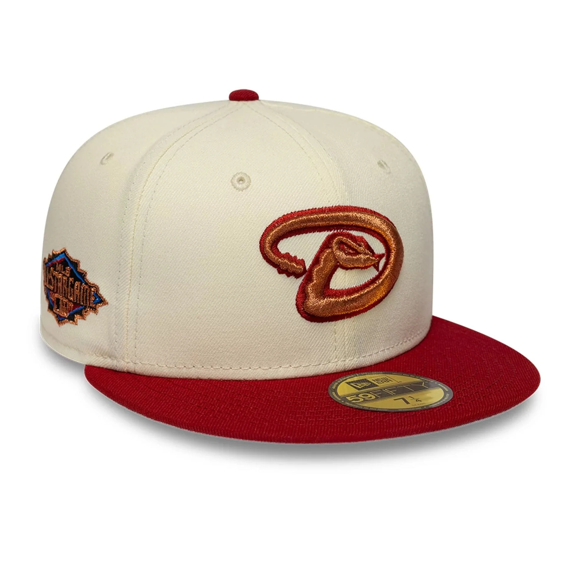 Arizona Diamondbacks MLB Cooperstown White 59FIFTY Fitted Cap