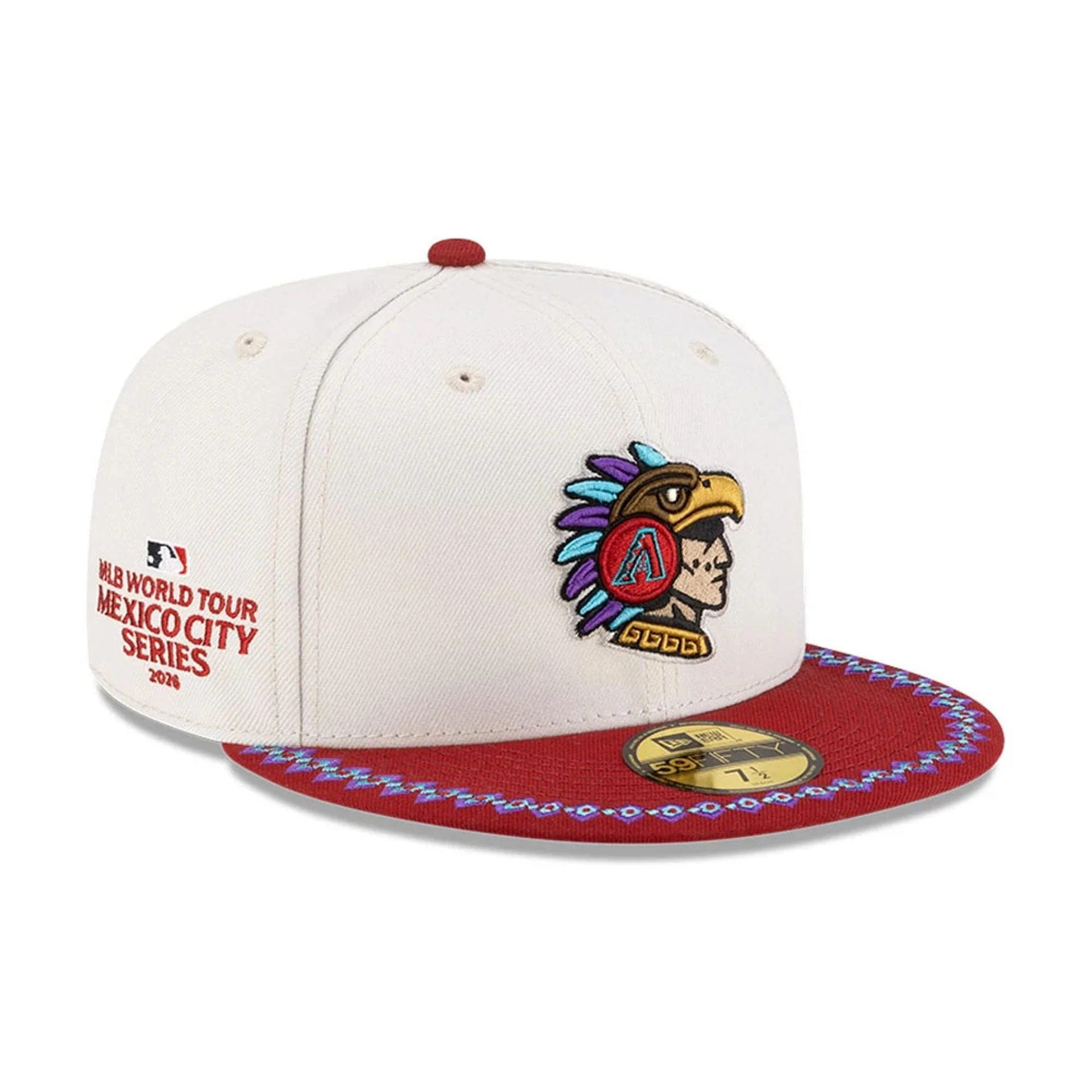 Arizona Diamondbacks MLB Mexico City Series 2026 White 59FIFTY Fitted Cap