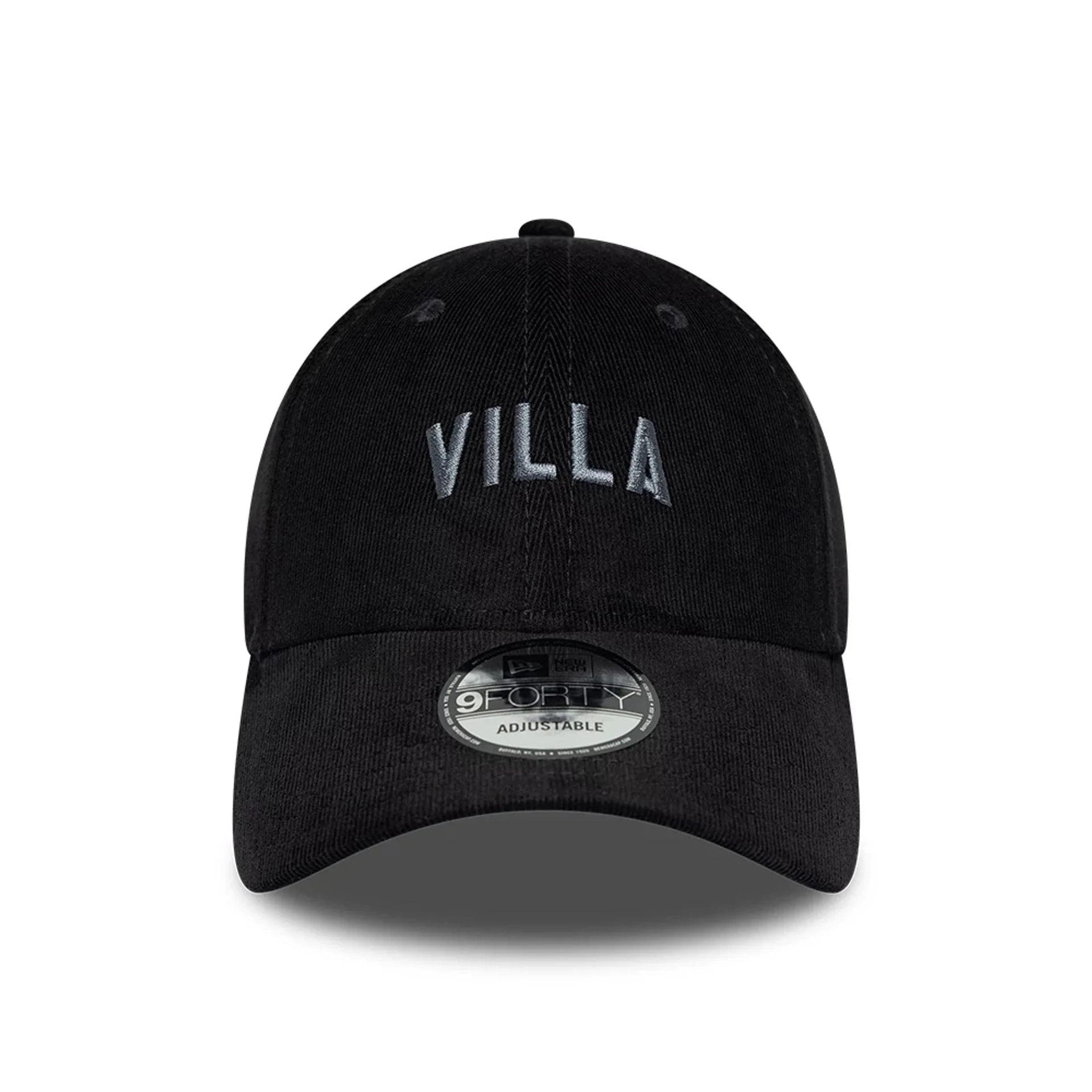 Aston Villa FC Cord Black 9FORTY Adjustable Cap - Image 2