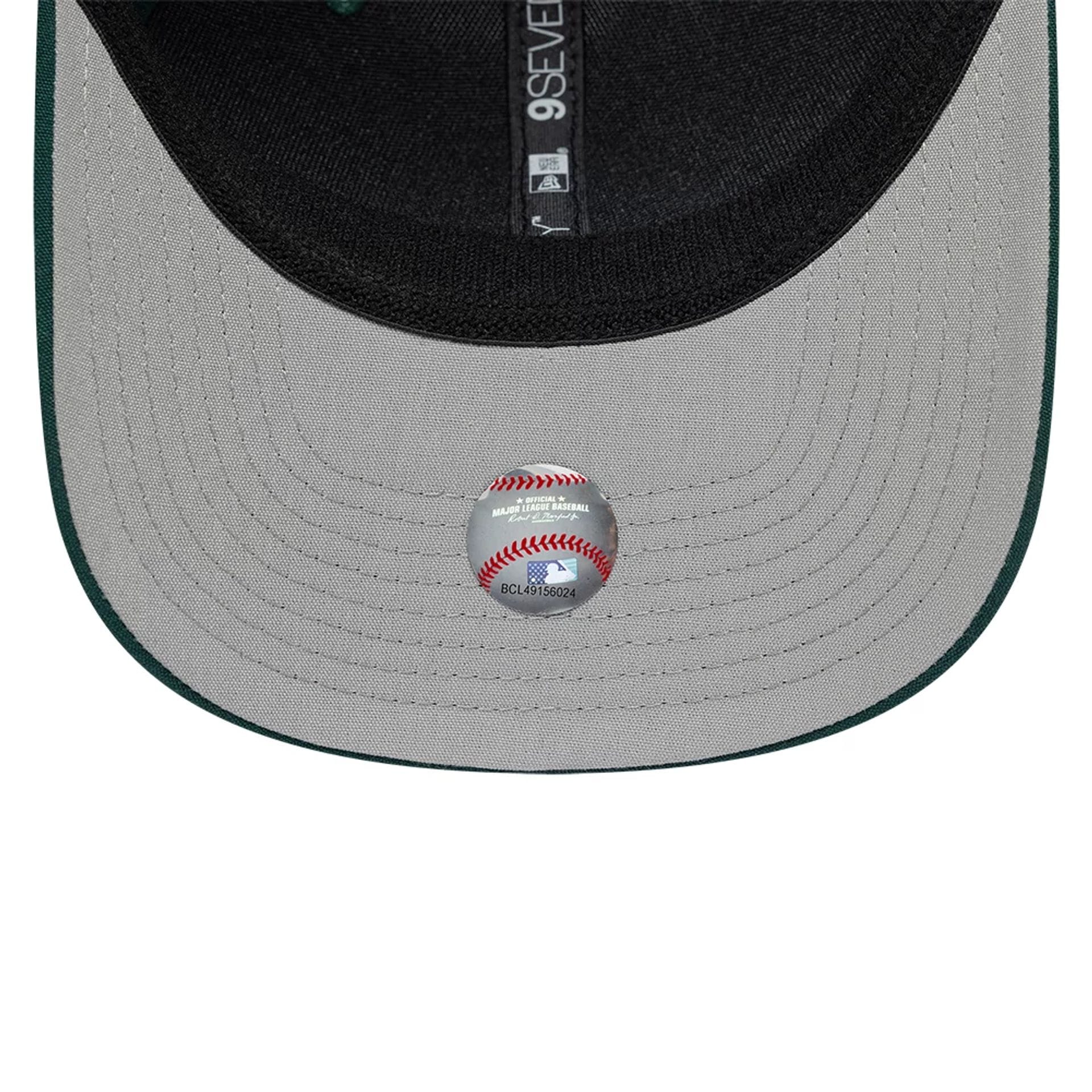 Athletics MLB Circles Dark Green 9SEVENTY Stretch Snap Adjustable Cap - Image 2