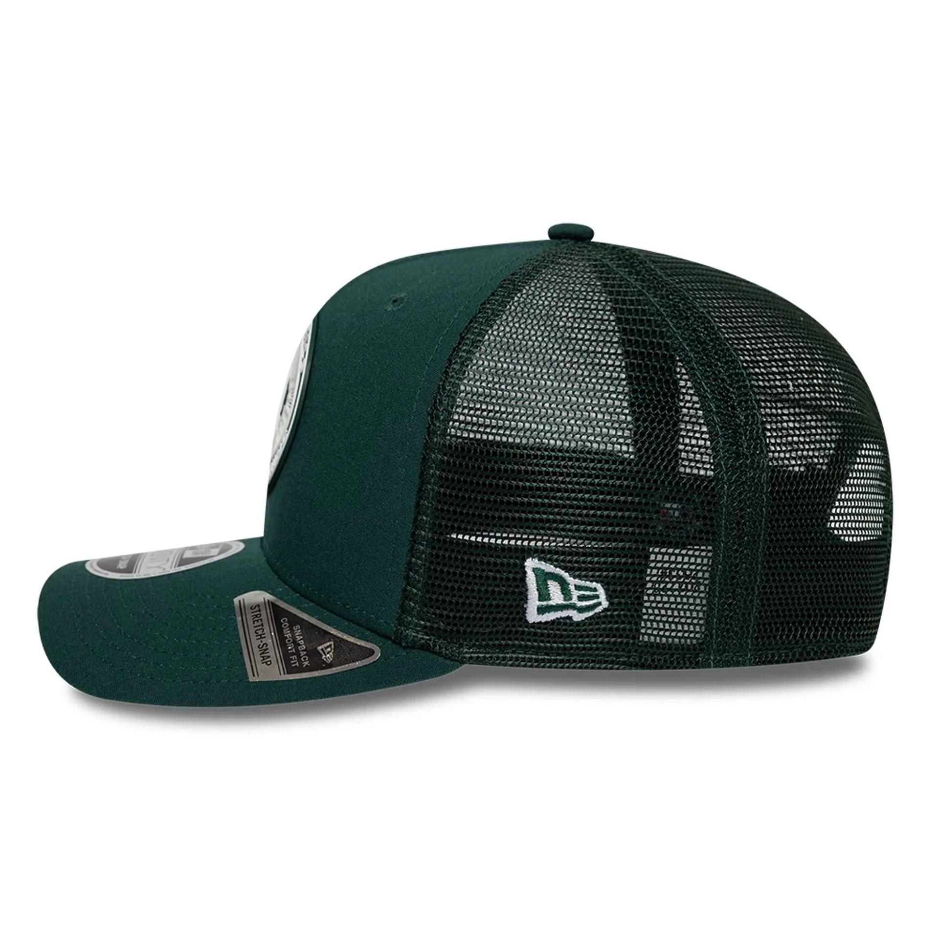 Athletics MLB Circles Dark Green 9SEVENTY Stretch Snap Adjustable Cap - Image 6