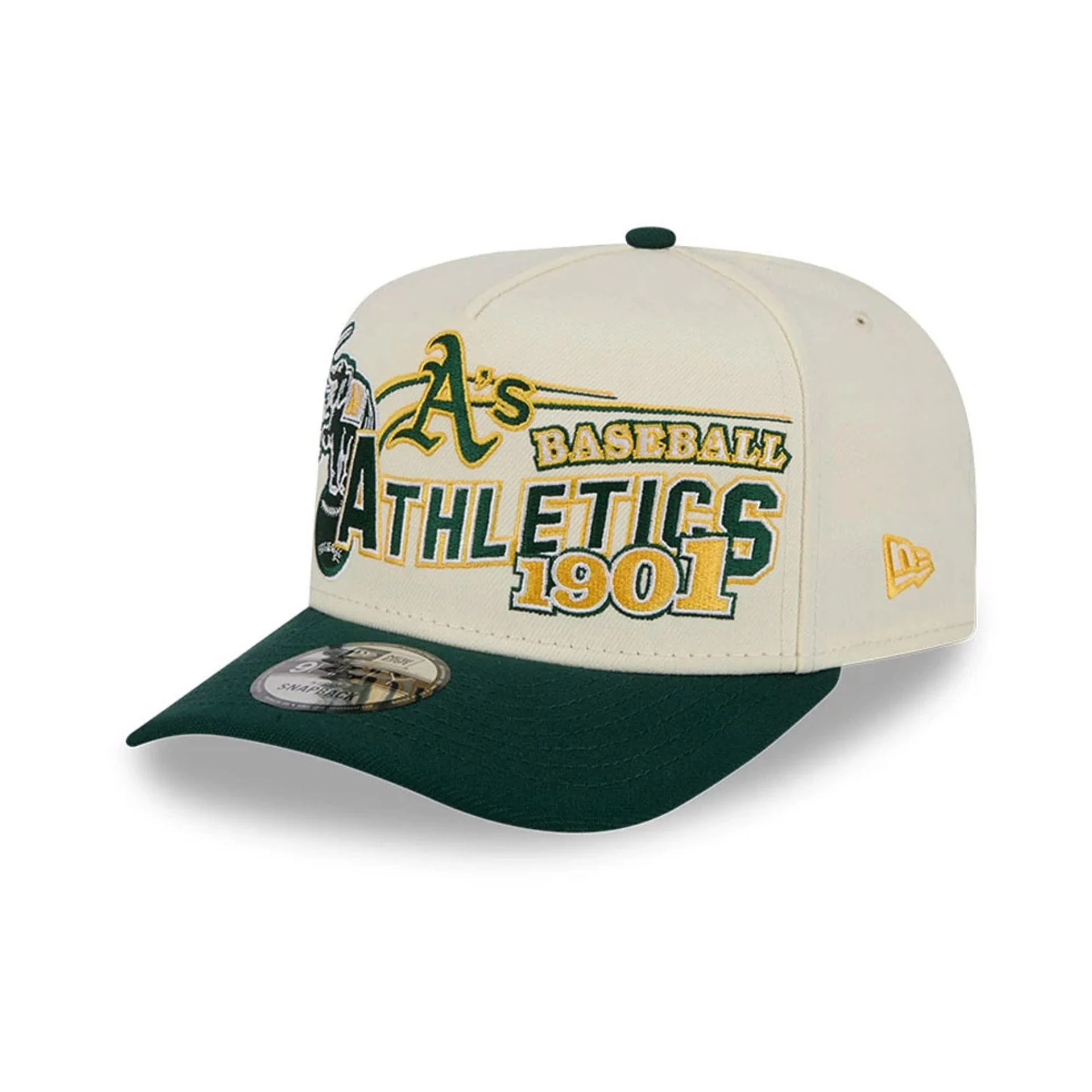 Athletics MLB Classic White 9FIFTY A-Frame Snapback Adjustable Cap