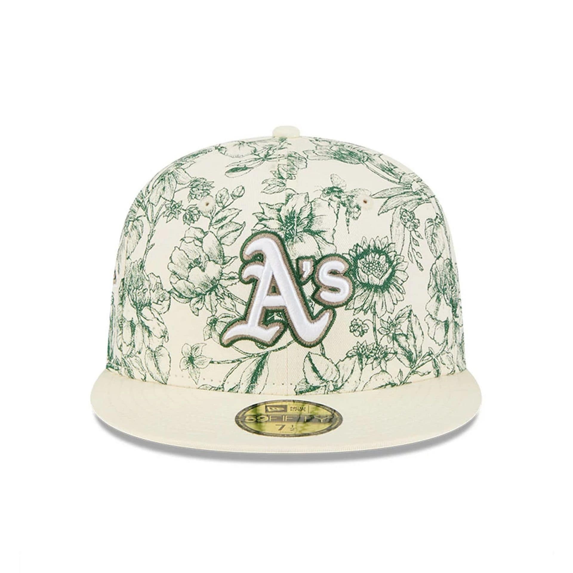 Athletics MLB Spring Floral White 59FIFTY Fitted Cap - Image 2