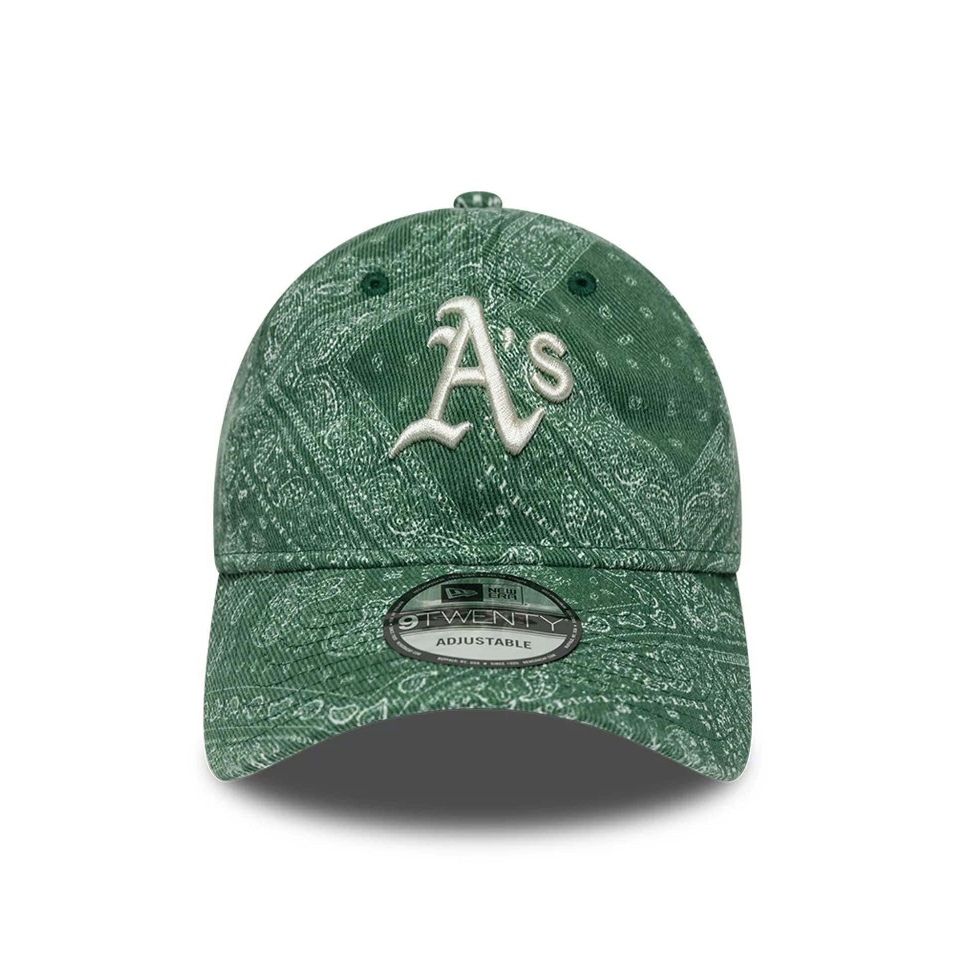 Athletics MLB Washed Paisley Dark Green 9TWENTY Adjustable Cap - Image 3