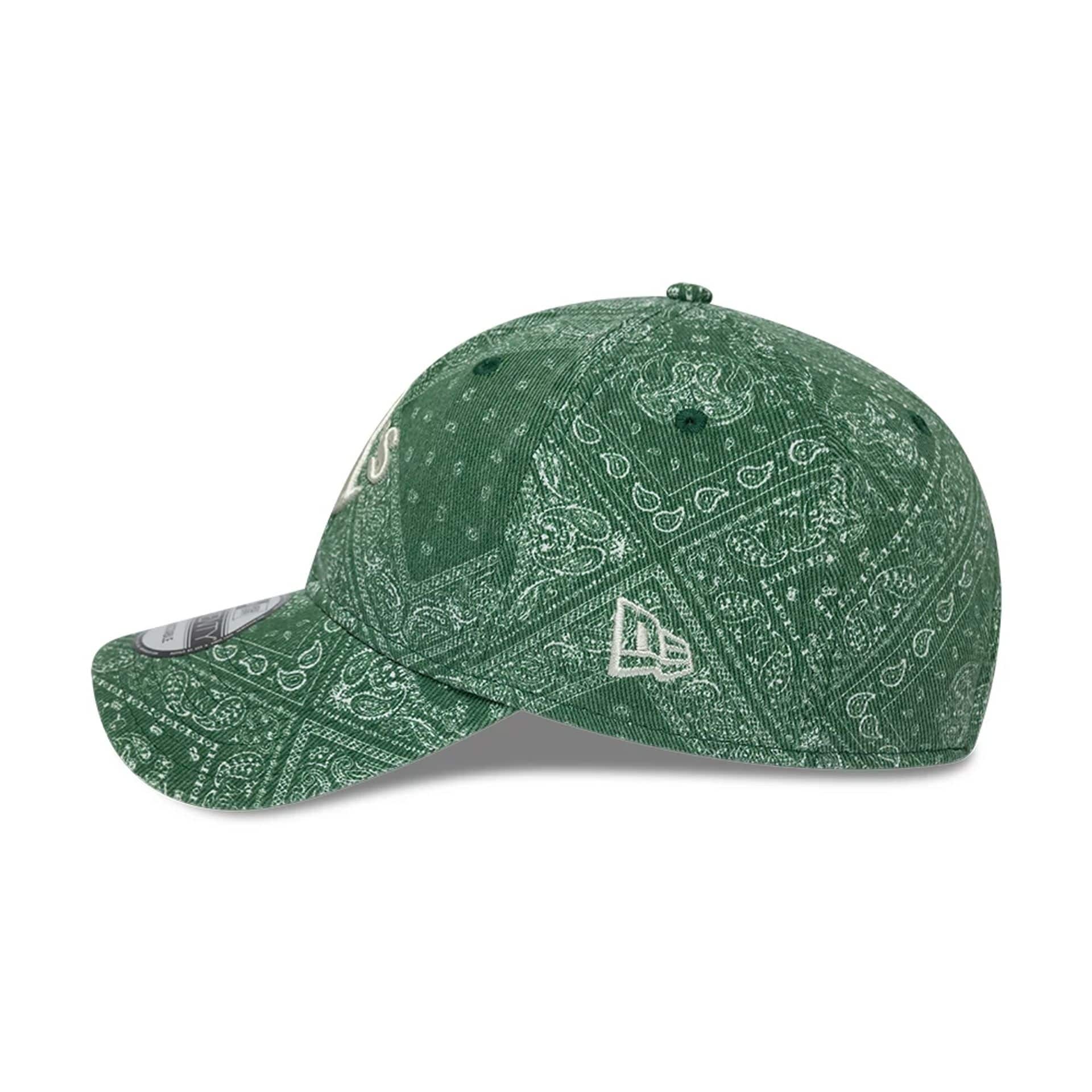 Athletics MLB Washed Paisley Dark Green 9TWENTY Adjustable Cap - Image 6