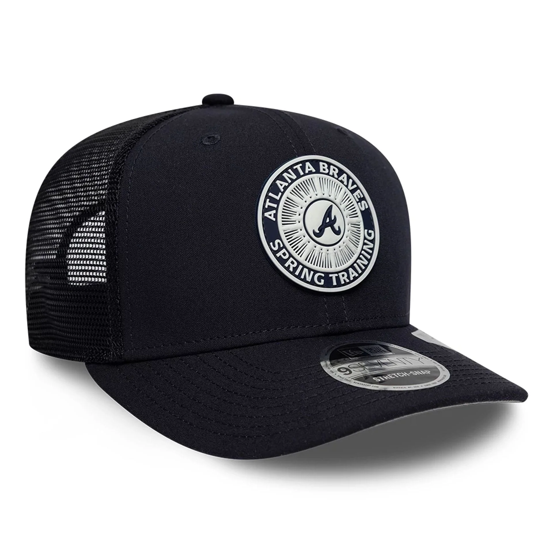 Atlanta Braves MLB Circles Navy 9SEVENTY Stretch Snap Adjustable Cap - Image 4