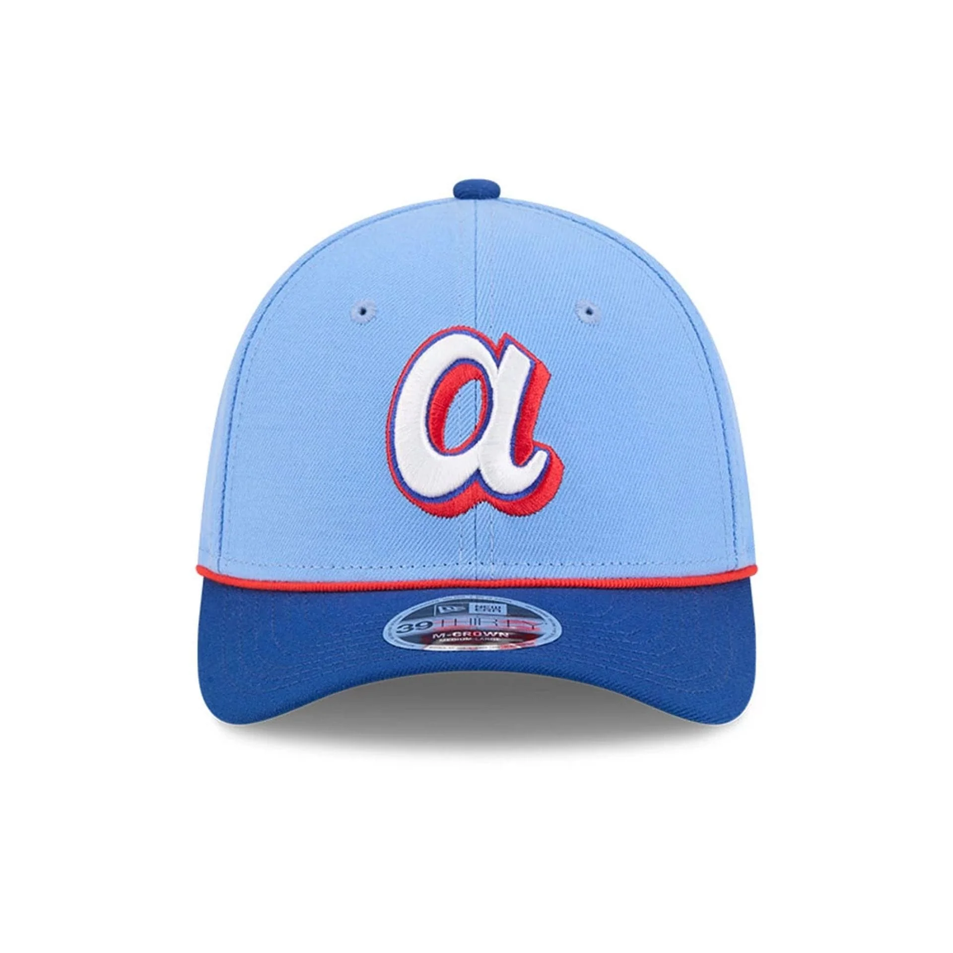 Atlanta Braves MLB City Connect Blue 39THIRTY M-Crown Stretch Fit Cap - Image 3