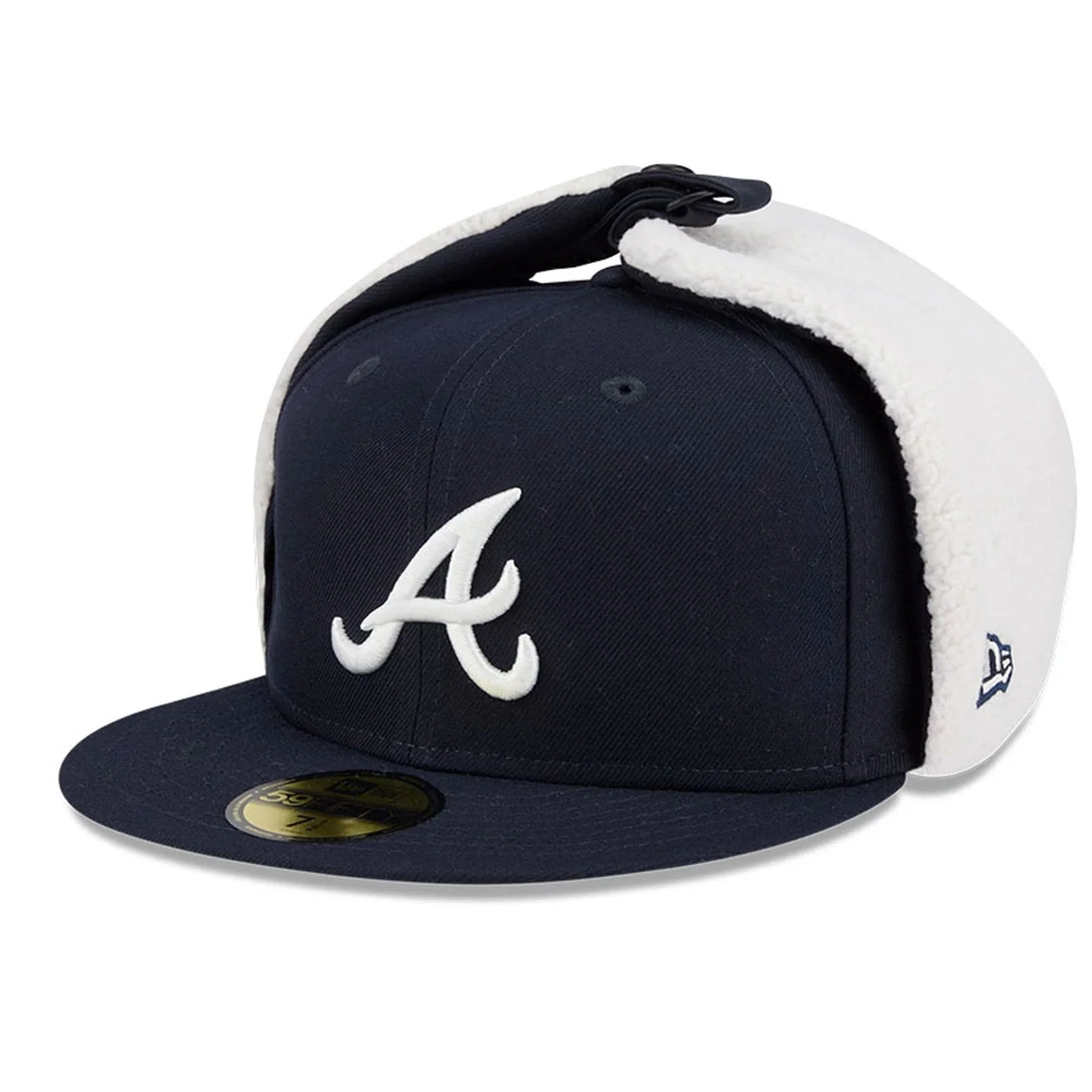 Atlanta Braves MLB Classic Navy Dogear 59FIFTY Fitted Cap