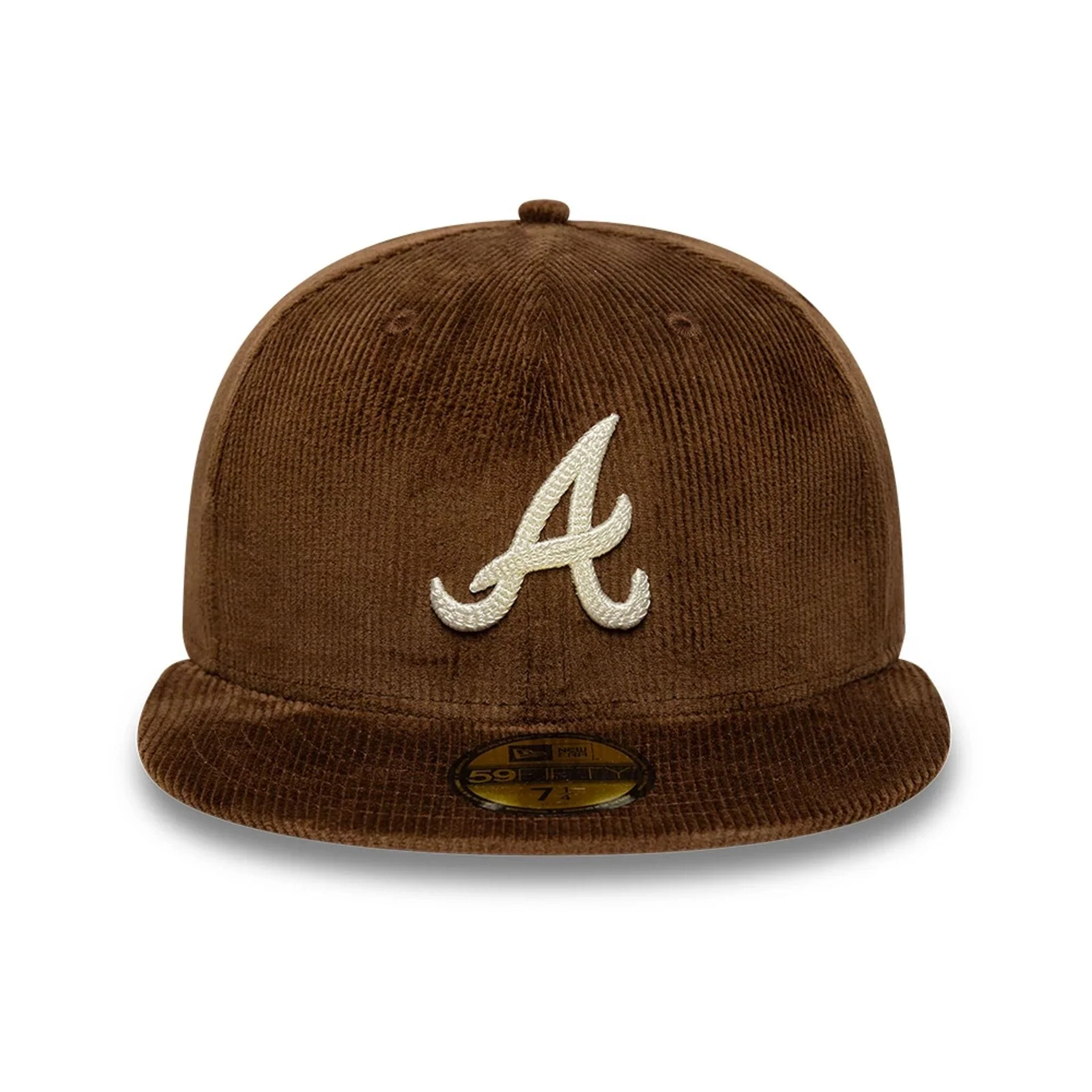 Atlanta Braves MLB Cord Dark Brown 59FIFTY Fitted Cap - Image 2