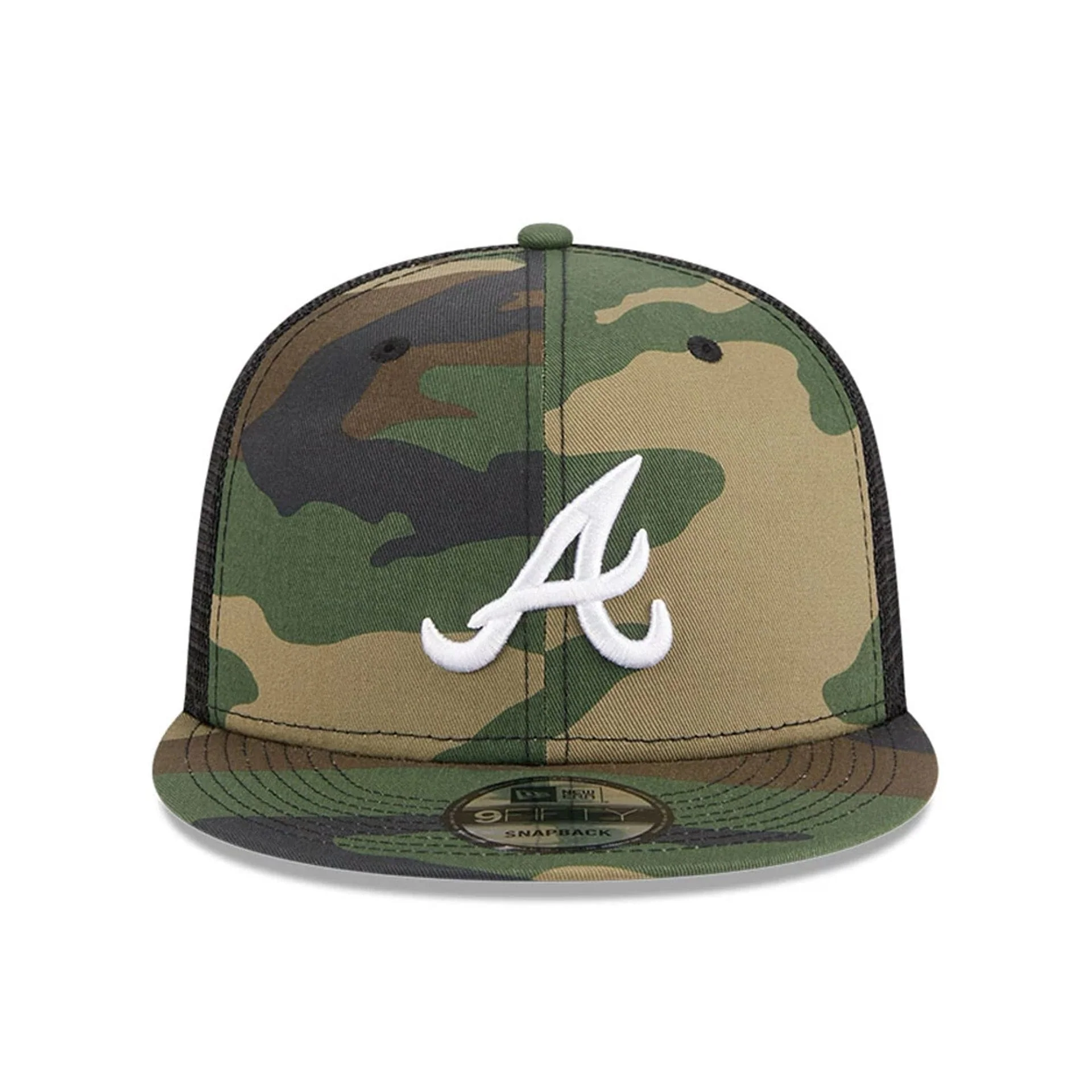 Atlanta Braves MLB Evergreen Camo 9FIFTY Trucker Adjustable Cap - Image 3