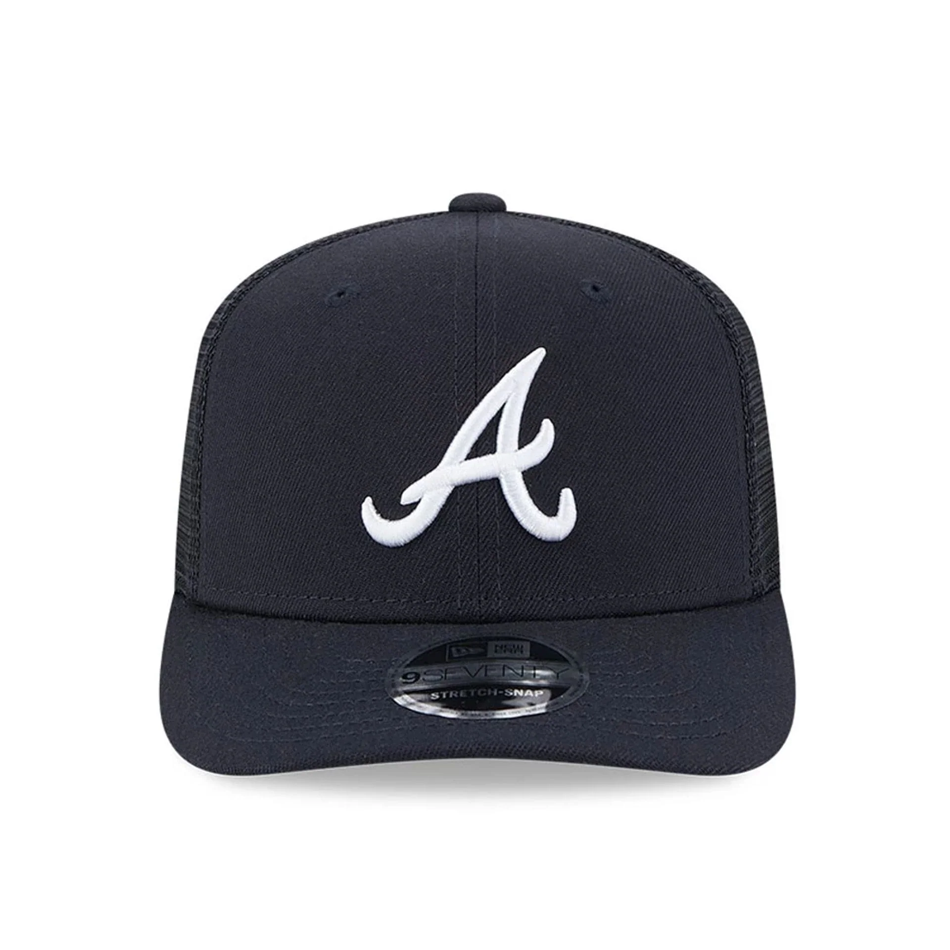 Atlanta Braves MLB Evergreen Navy 9SEVENTY Stretch Snap Adjustable Cap - Image 3