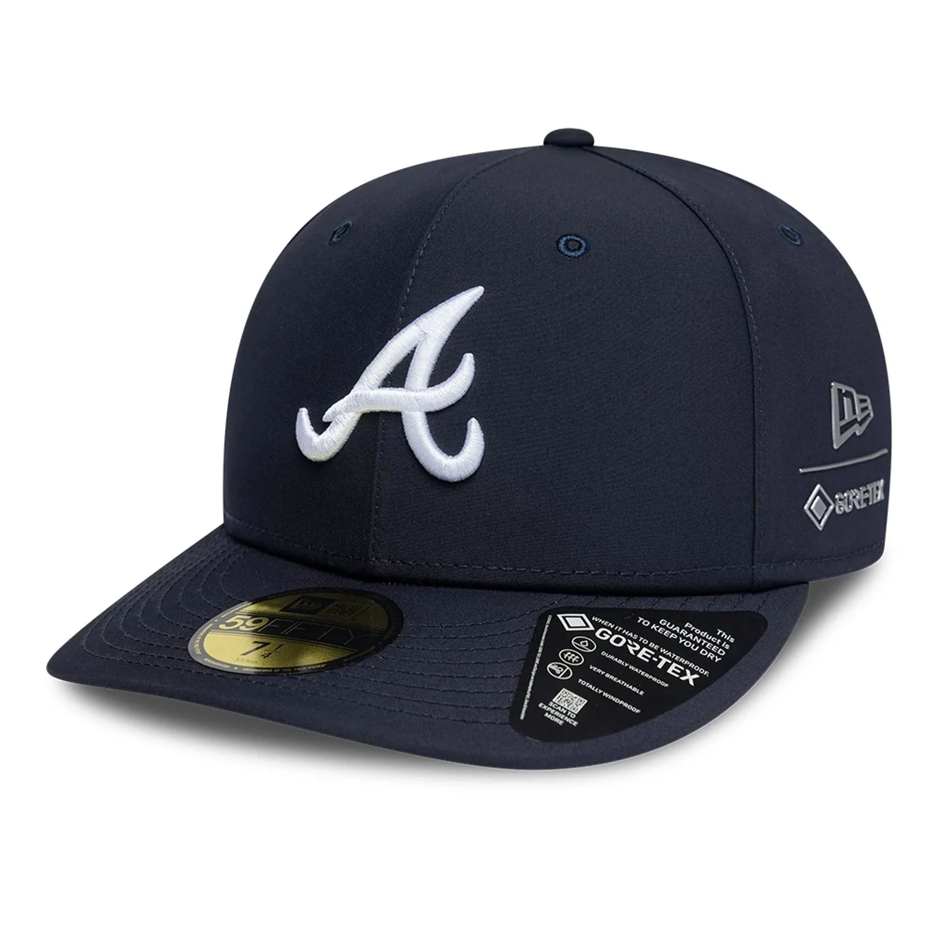 Atlanta Braves MLB Gore-Tex Navy 59FIFTY Fitted Cap