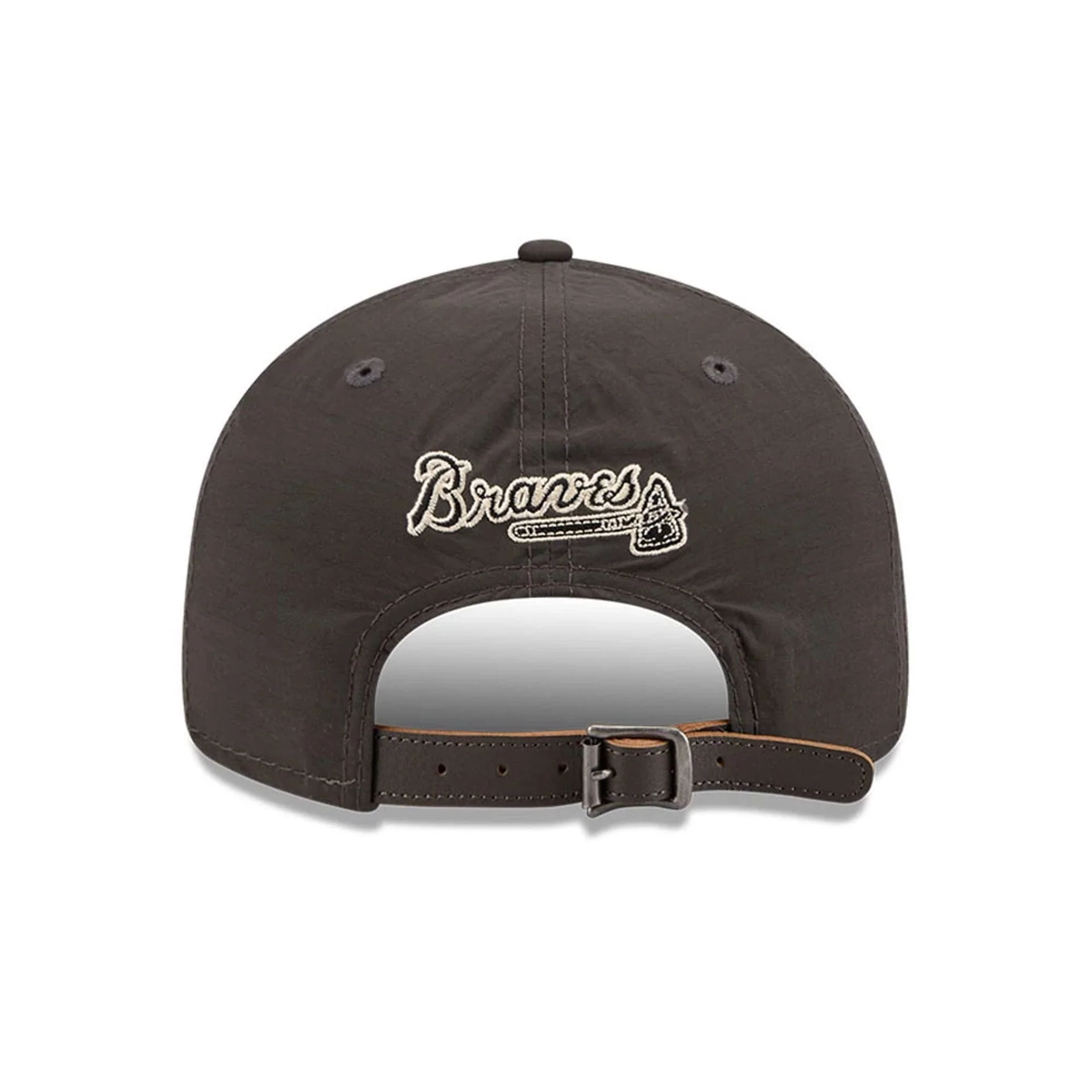 Atlanta Braves MLB Nylon Black Retro Crown 9FIFTY Adjustable Cap - Image 2