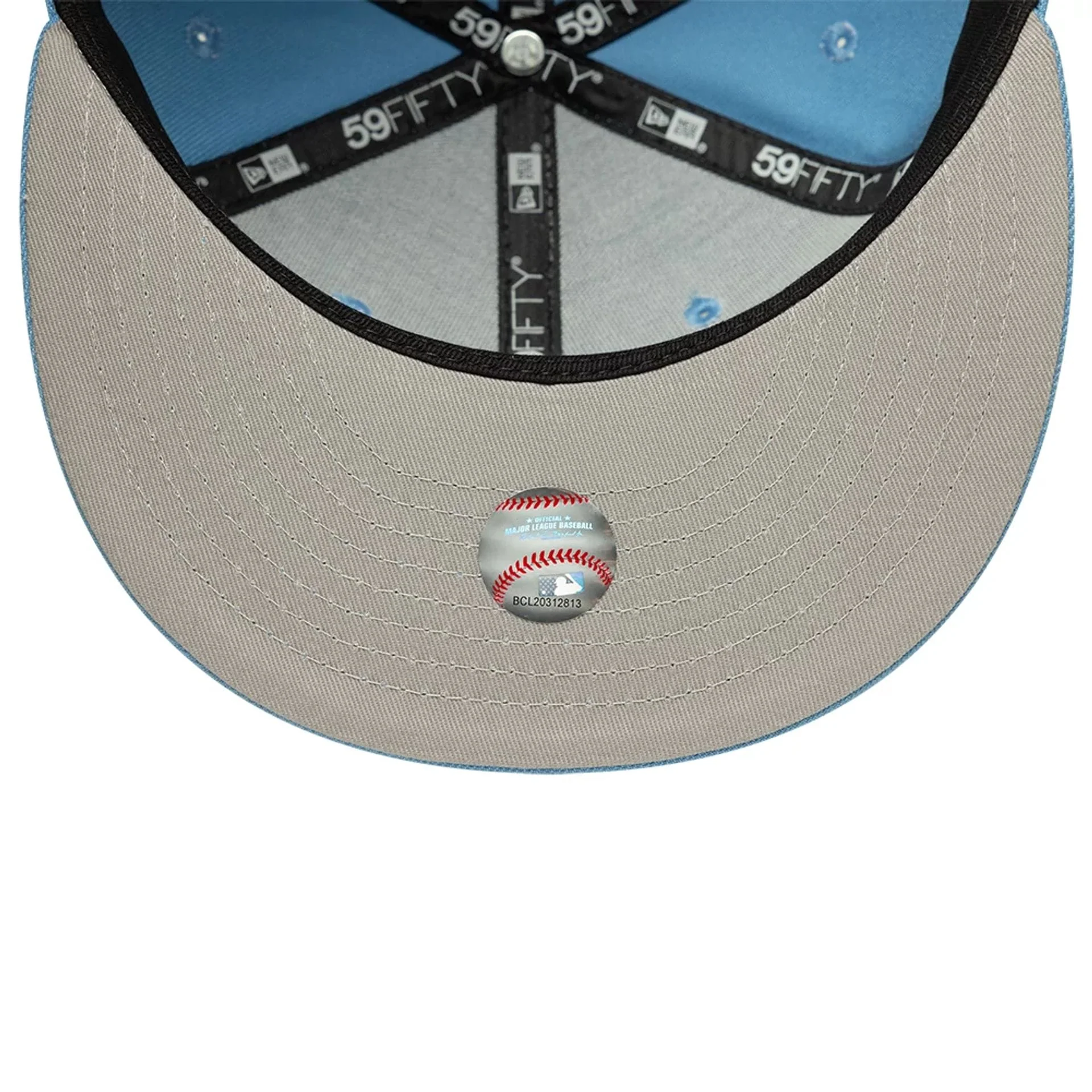 Atlanta Braves MLB Pastel Blue 59FIFTY Fitted Cap - Image 2