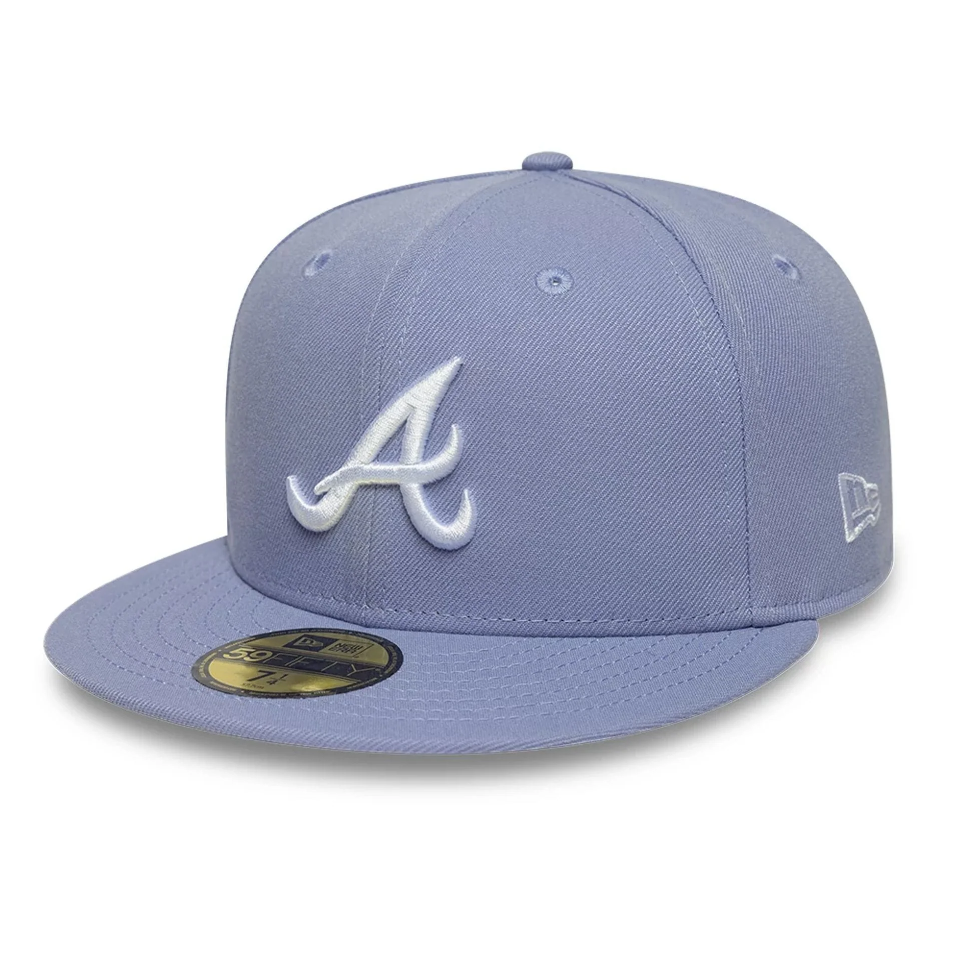Atlanta Braves MLB Pastel Purple 59FIFTY Fitted Cap