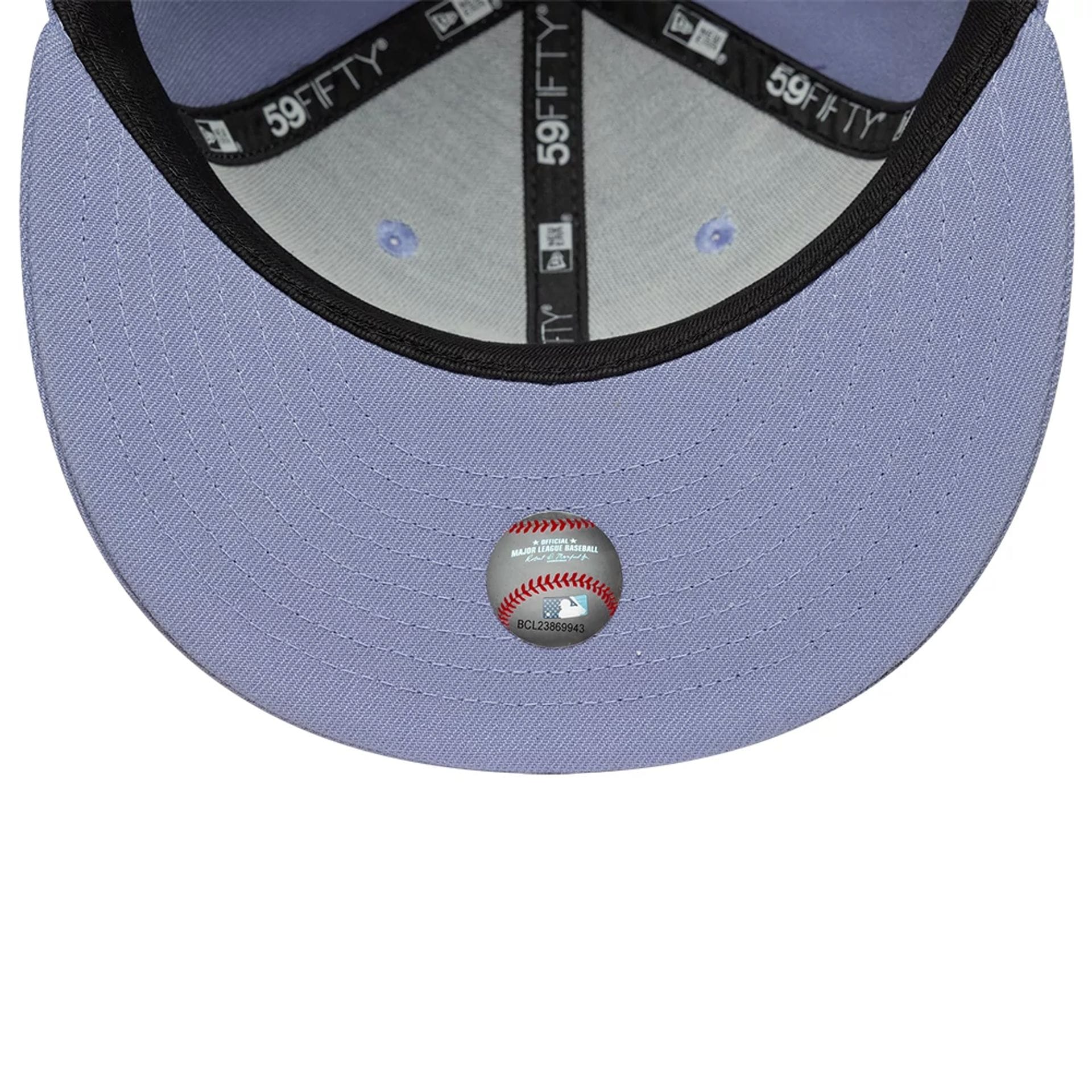 Atlanta Braves MLB Pastel Purple 59FIFTY Fitted Cap - Image 7