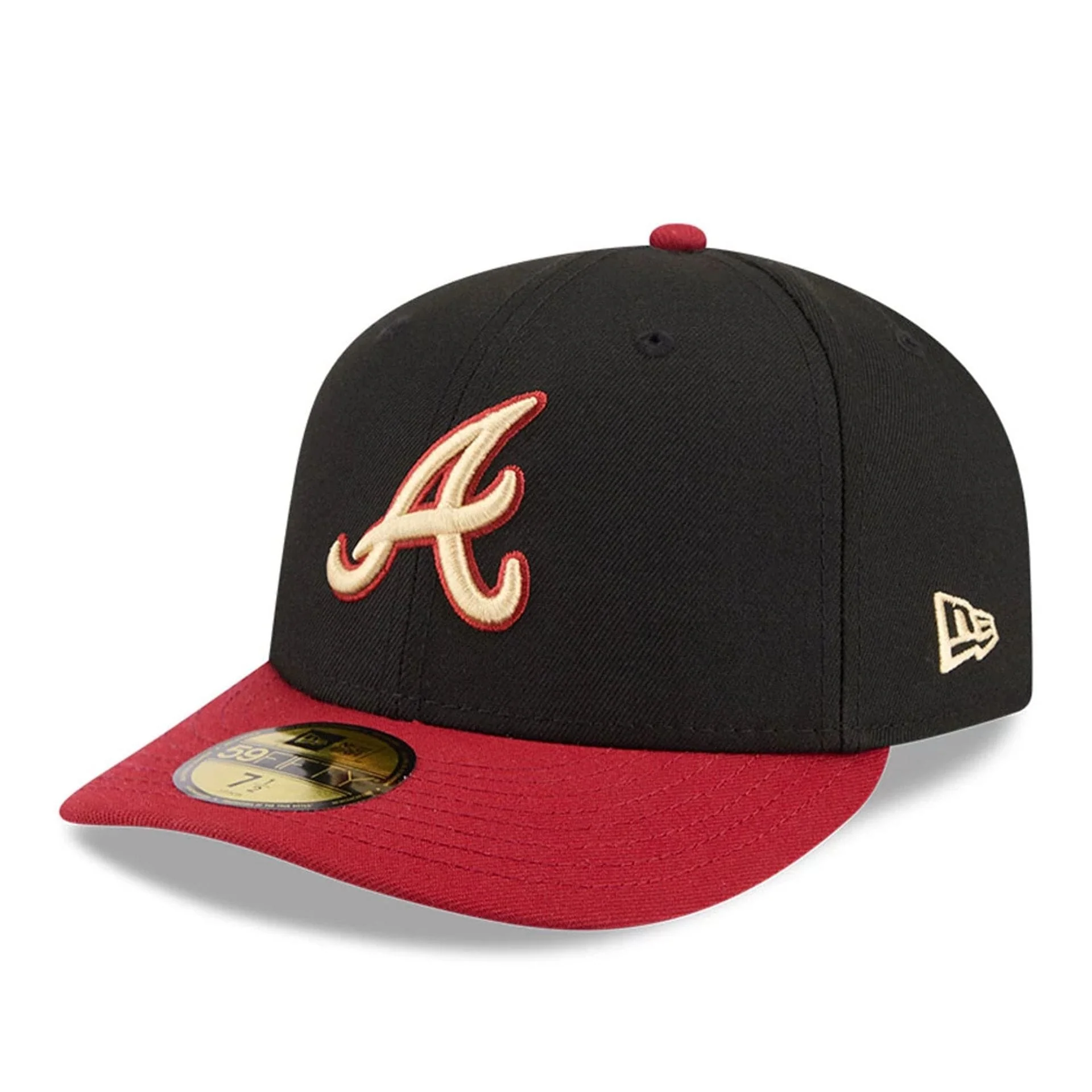Atlanta Braves MLB Team Cards Black 59FIFTY Fitted Cap - Image 4