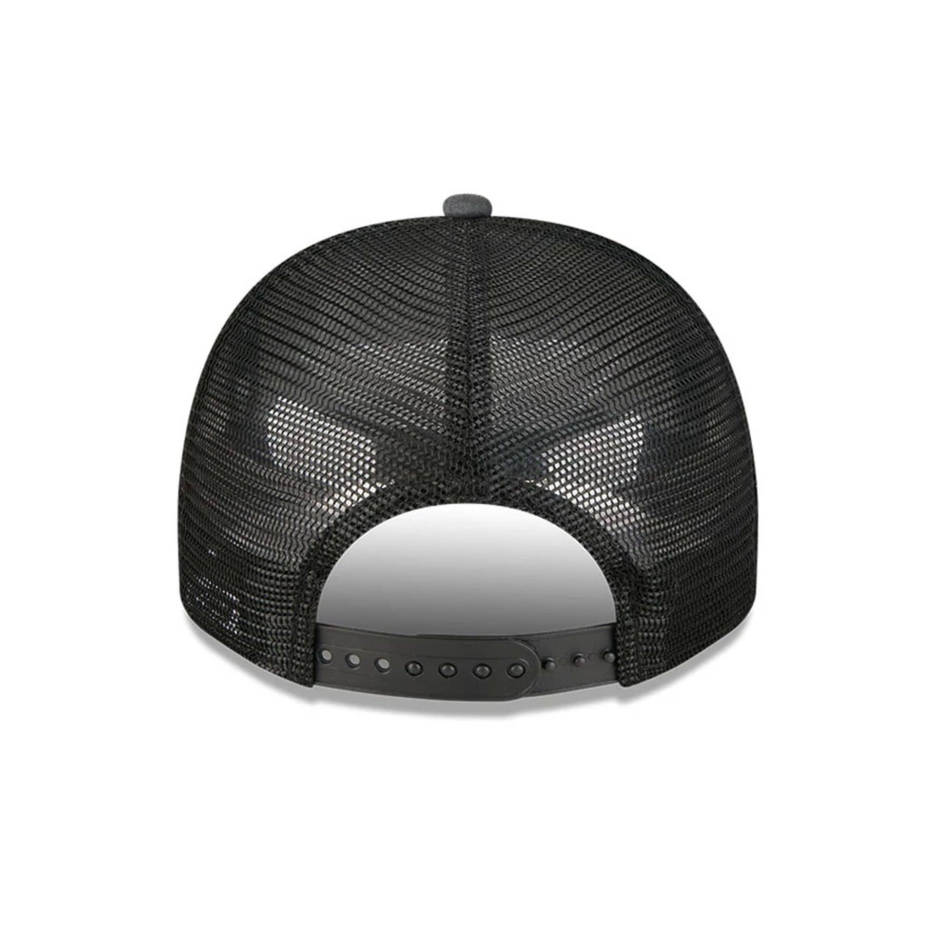 Atlanta Braves MLB Washed Black 9FIFTY A-Frame Trucker Adjustable Cap - Image 7