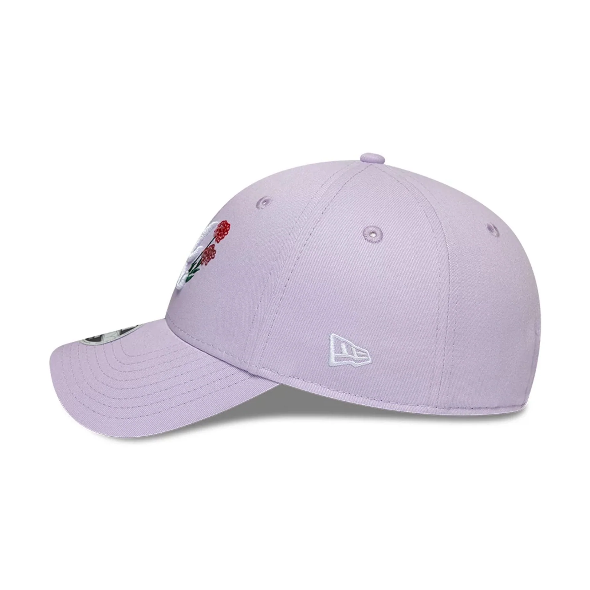 Atlanta Braves Womens MLB Floral Icon Pastel Purple 9FORTY Adjustable Cap - Image 4