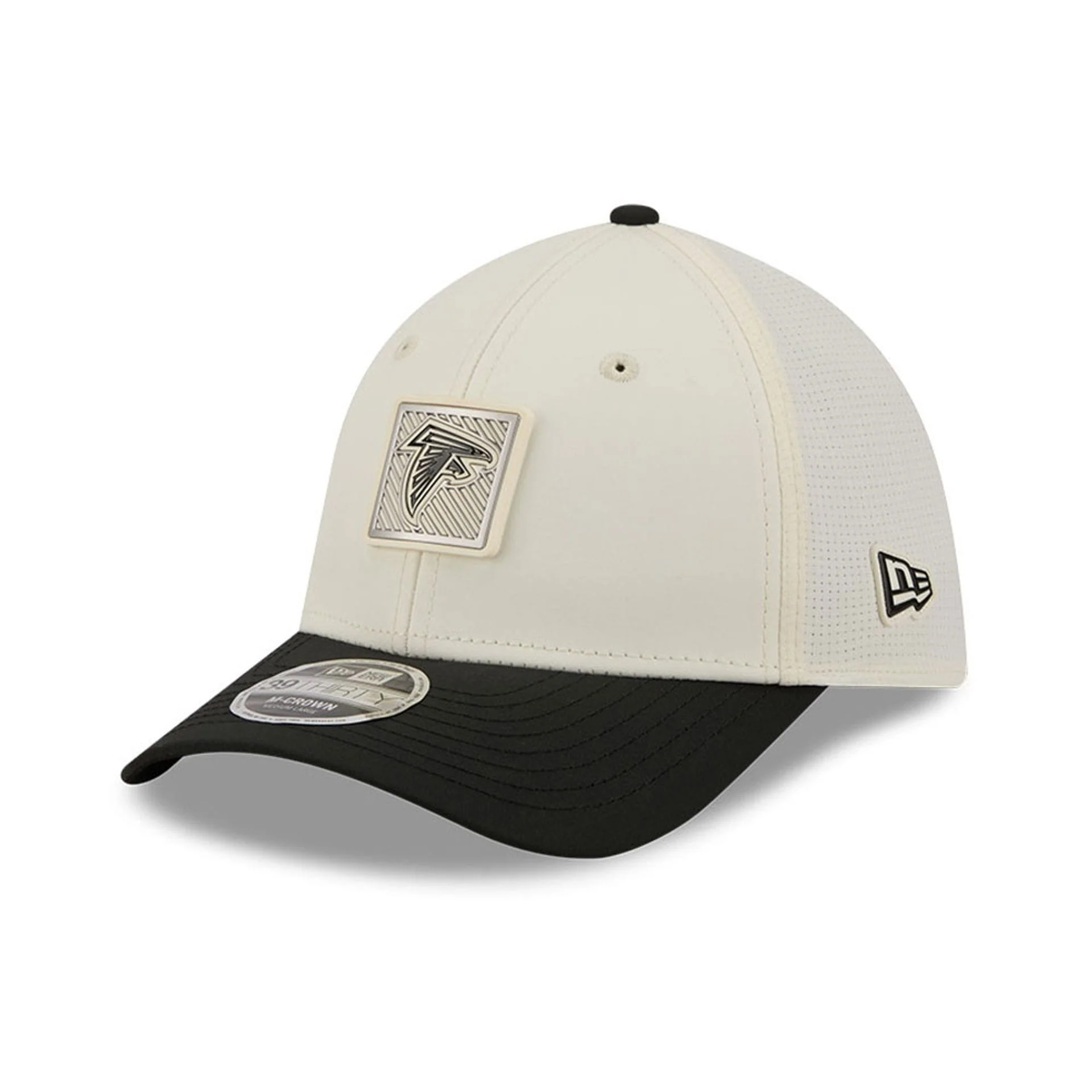 Atlanta Falcons NFL Training 2026 White 39THIRTY M-Crown Stretch Fit Cap - Image 3