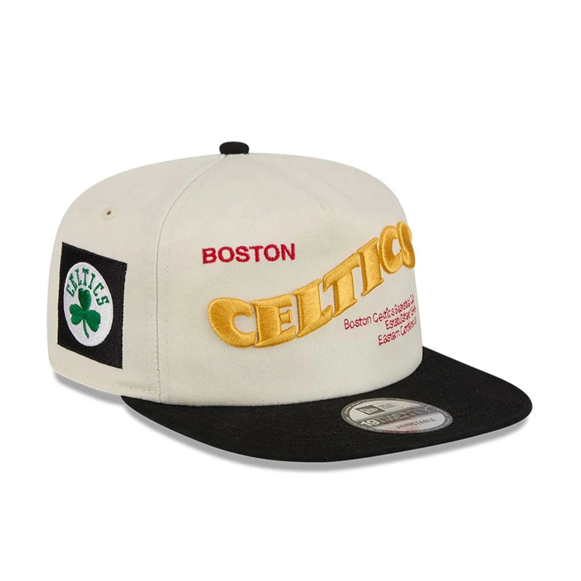 Boston Celtics NBA Conference Script White 19TWENTY Adjustable Cap
