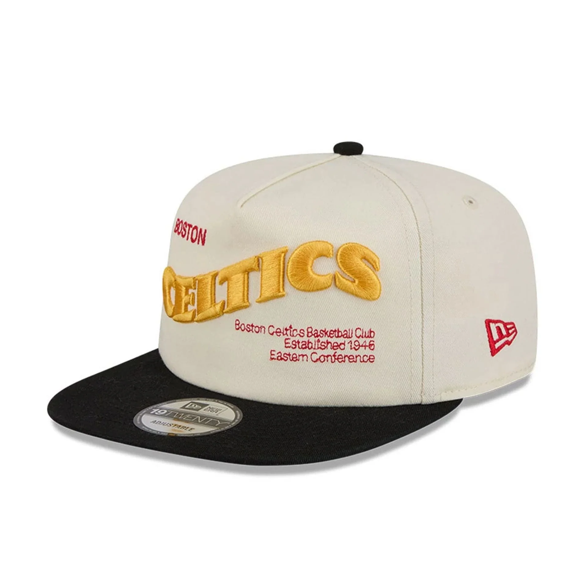 Boston Celtics NBA Conference Script White 19TWENTY Adjustable Cap - Image 4