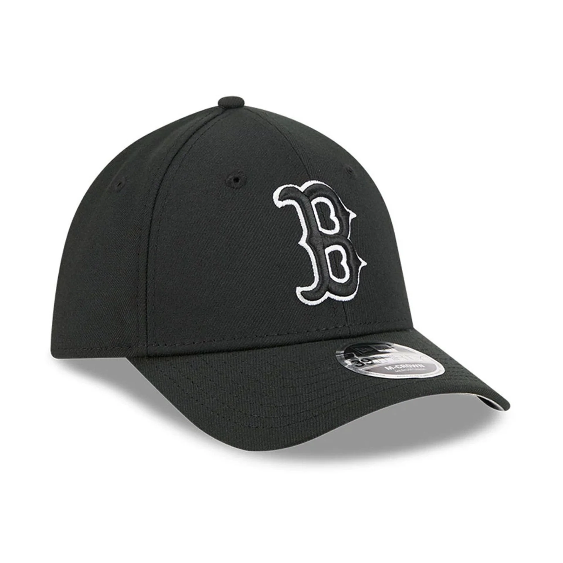 Boston Red Sox MLB Black 39THIRTY M-Crown Stretch Fit Cap - Image 4