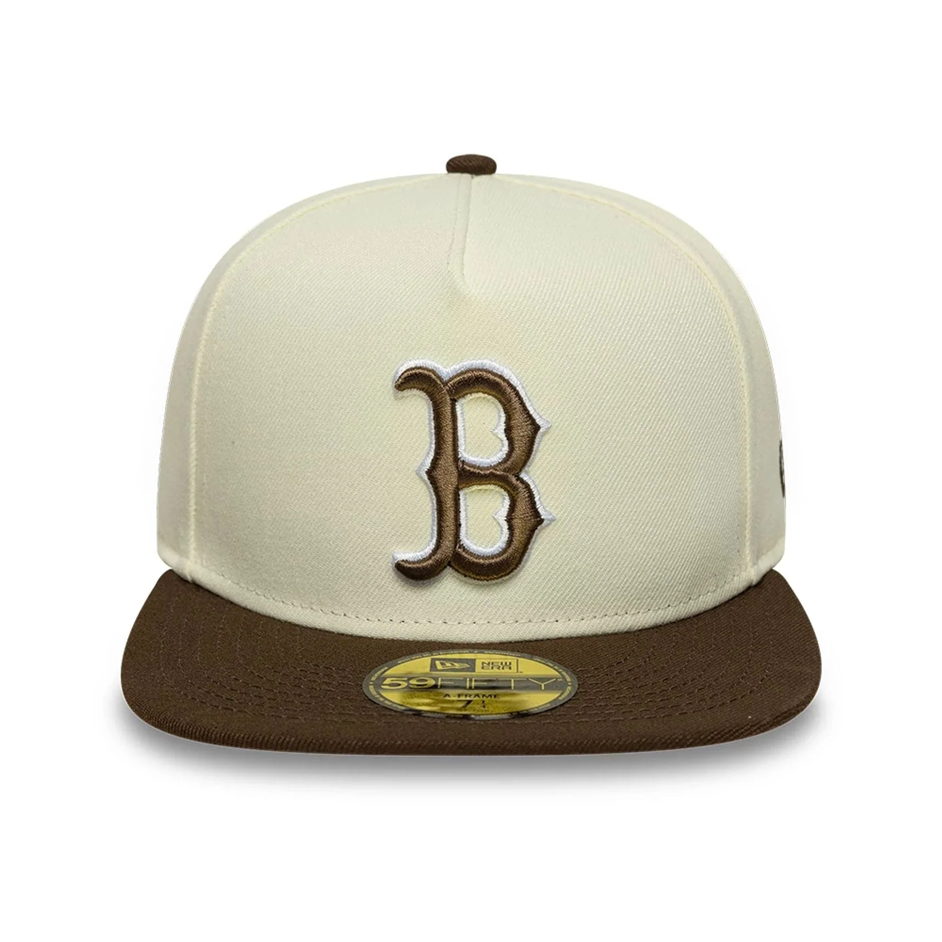 Boston Red Sox MLB Cream 59FIFTY A-Frame Fitted Cap - Image 3