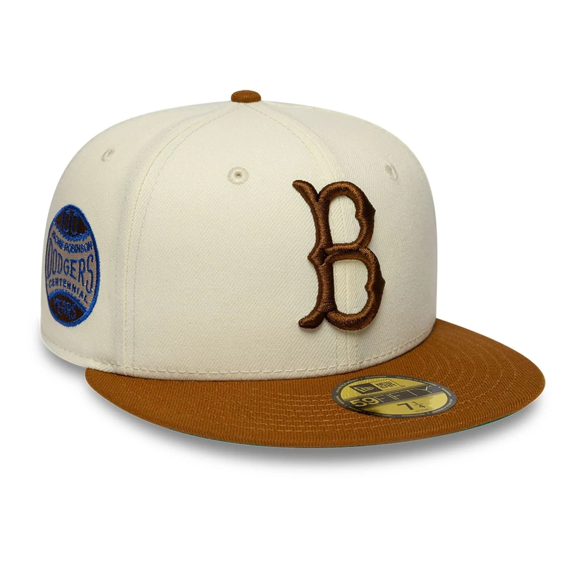 Brooklyn Dodgers MLB Jackie Robinson White 59FIFTY Fitted Cap