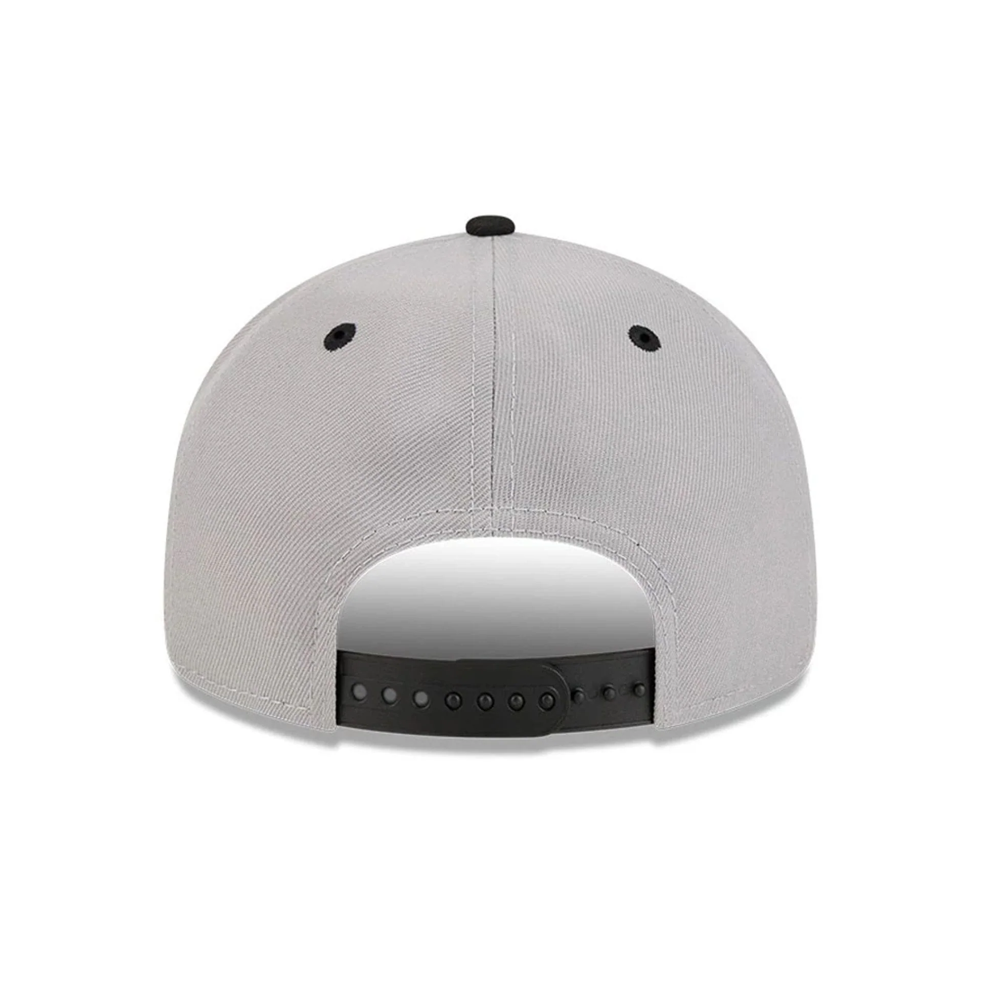 Brooklyn Nets NBA Chainstitch Script Grey Retro Crown 9FIFTY Adjustable Cap - Image 7