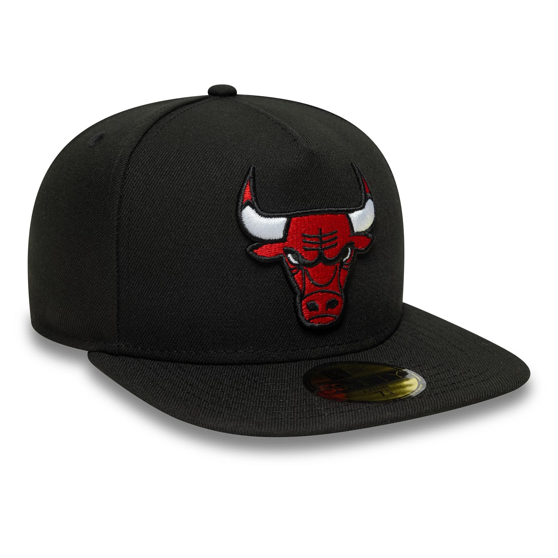 Chicago Bulls NBA Flat Black 59FIFTY A-Frame Fitted Cap - Image 4