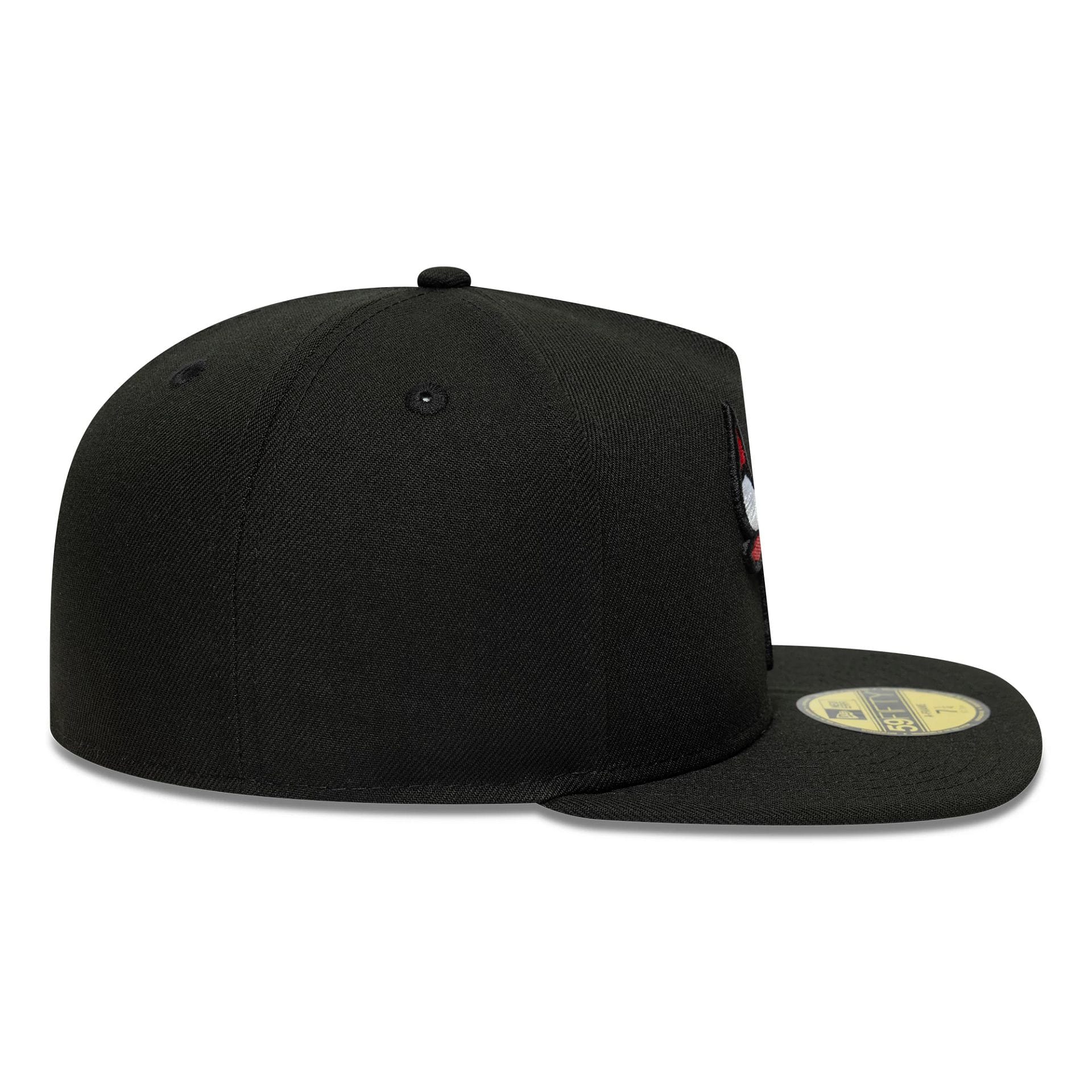 Chicago Bulls NBA Flat Black 59FIFTY A-Frame Fitted Cap - Image 7