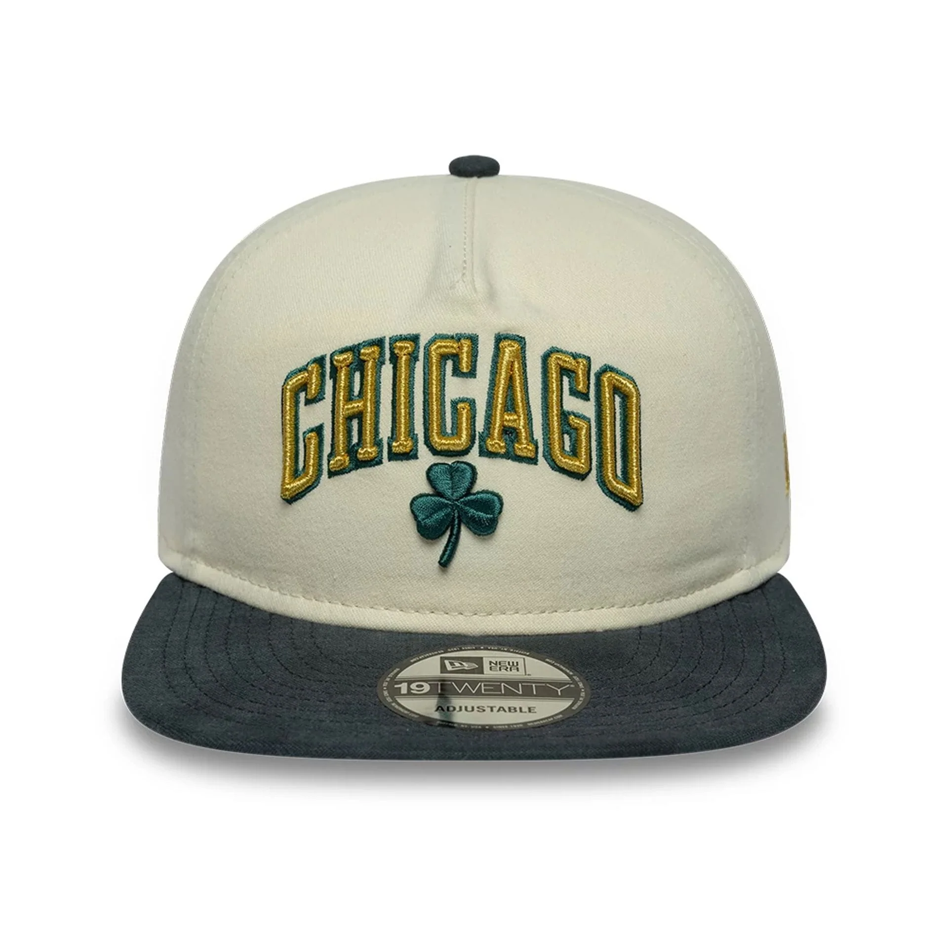 Chicago Bulls NBA Metallic Logo Cream 19TWENTY Adjustable Cap - Image 3