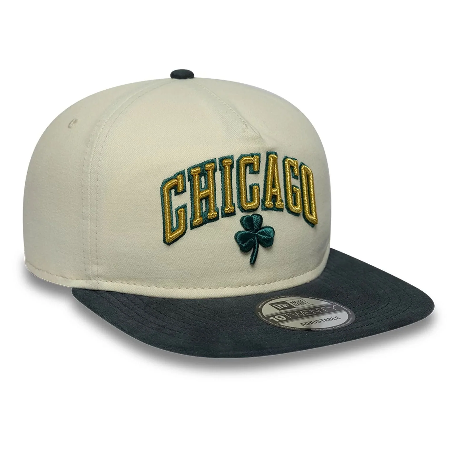 Chicago Bulls NBA Metallic Logo Cream 19TWENTY Adjustable Cap - Image 4