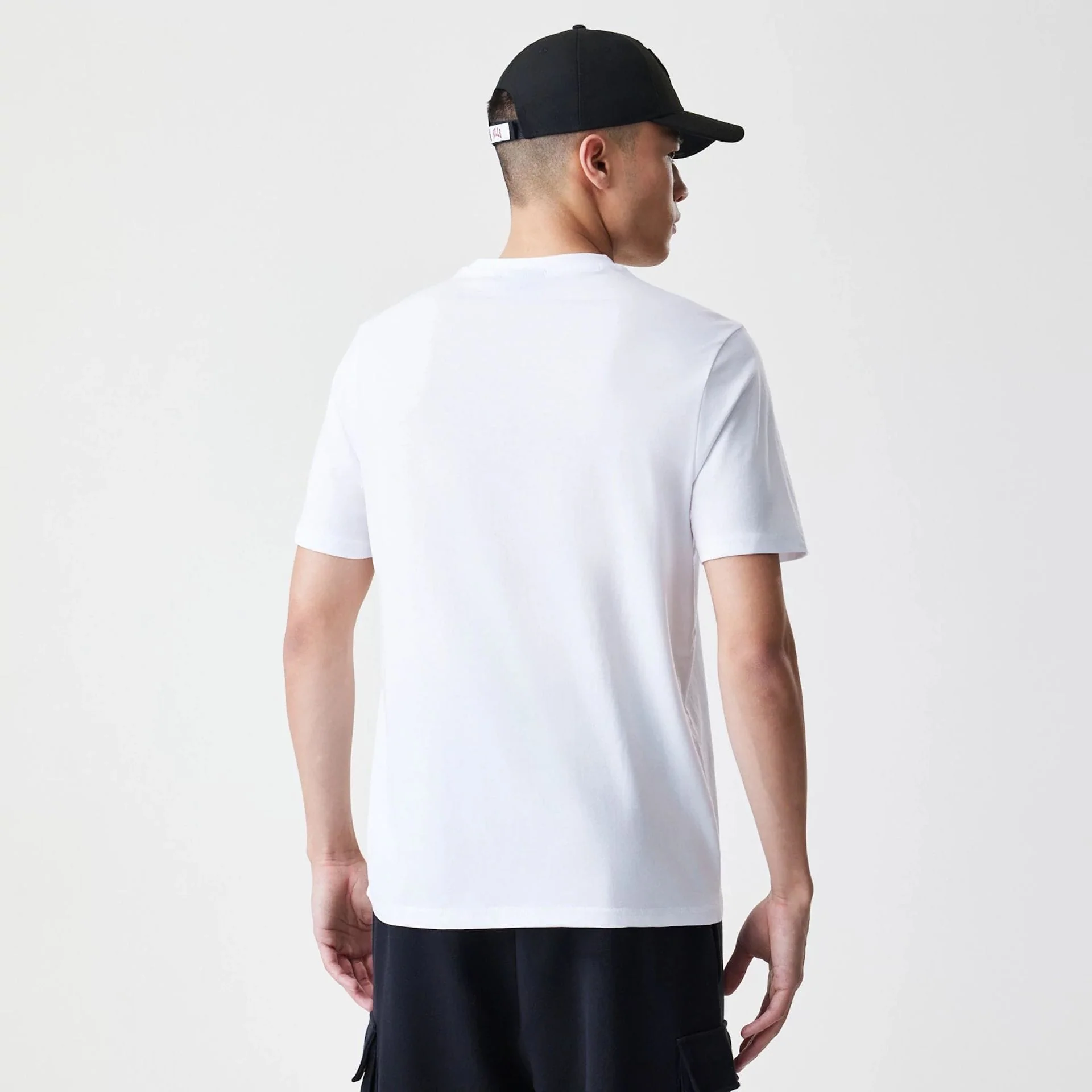 Chicago Bulls NBA Stack Wordmark White T-Shirt - Image 2
