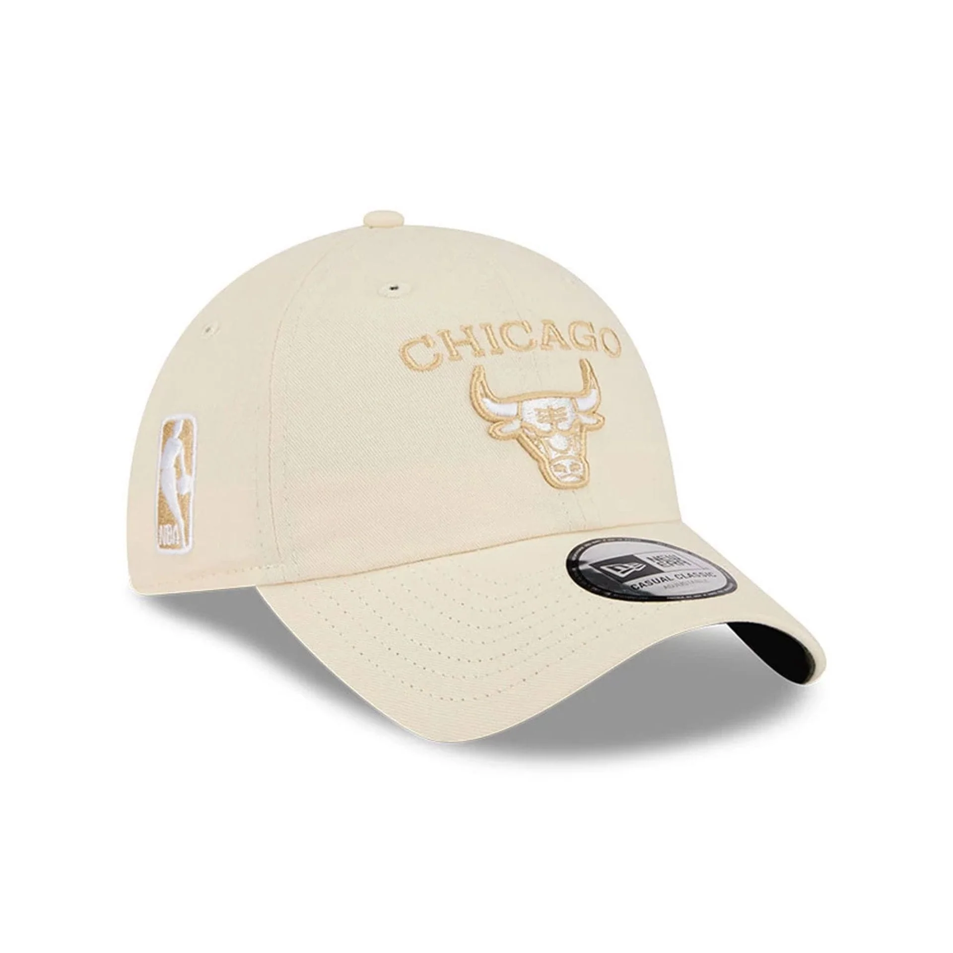 Chicago Bulls NBA Team Logo Beige Casual Classic Adjustable Cap