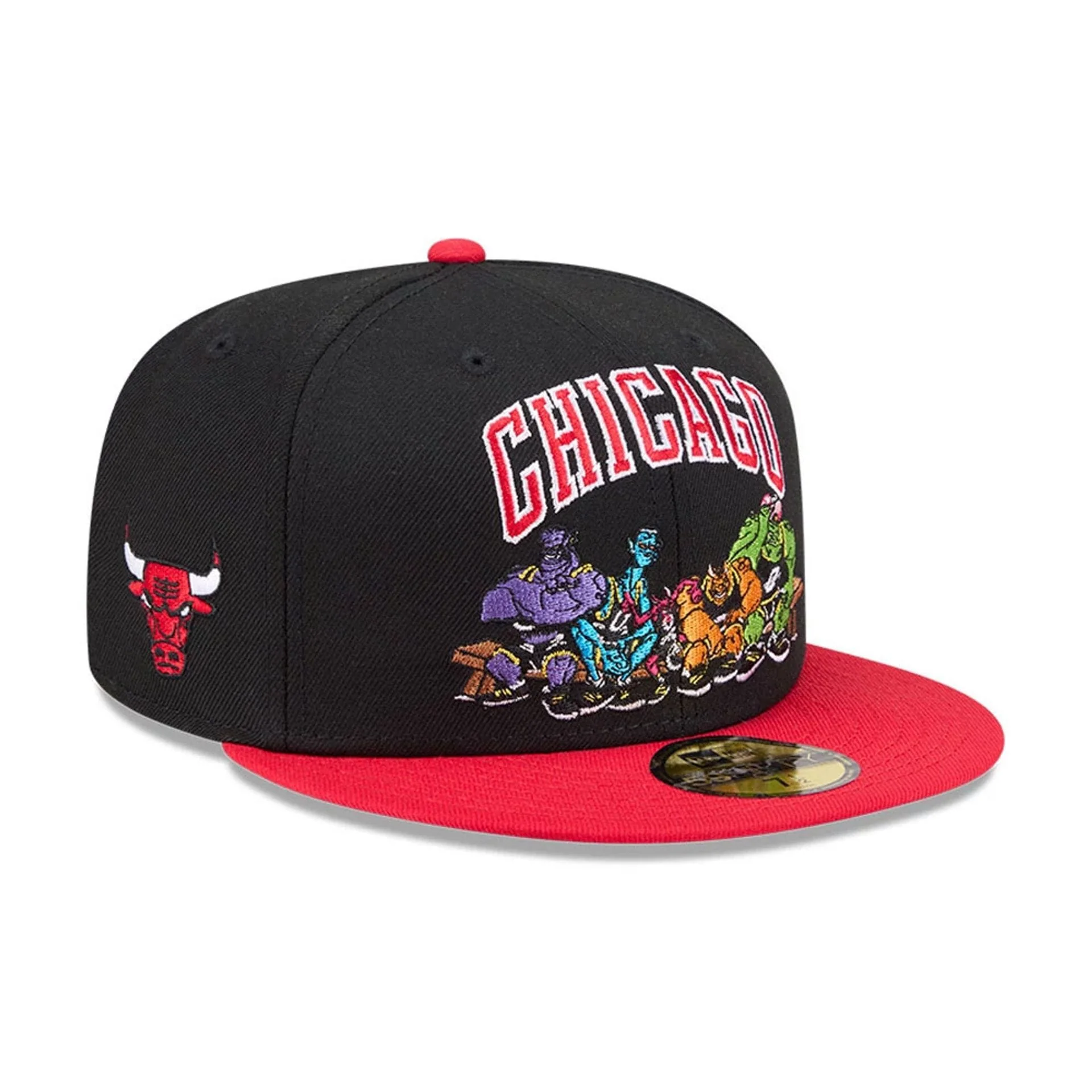 Chicago Bulls Space Jam Monstars Black 59FIFTY Fitted Cap