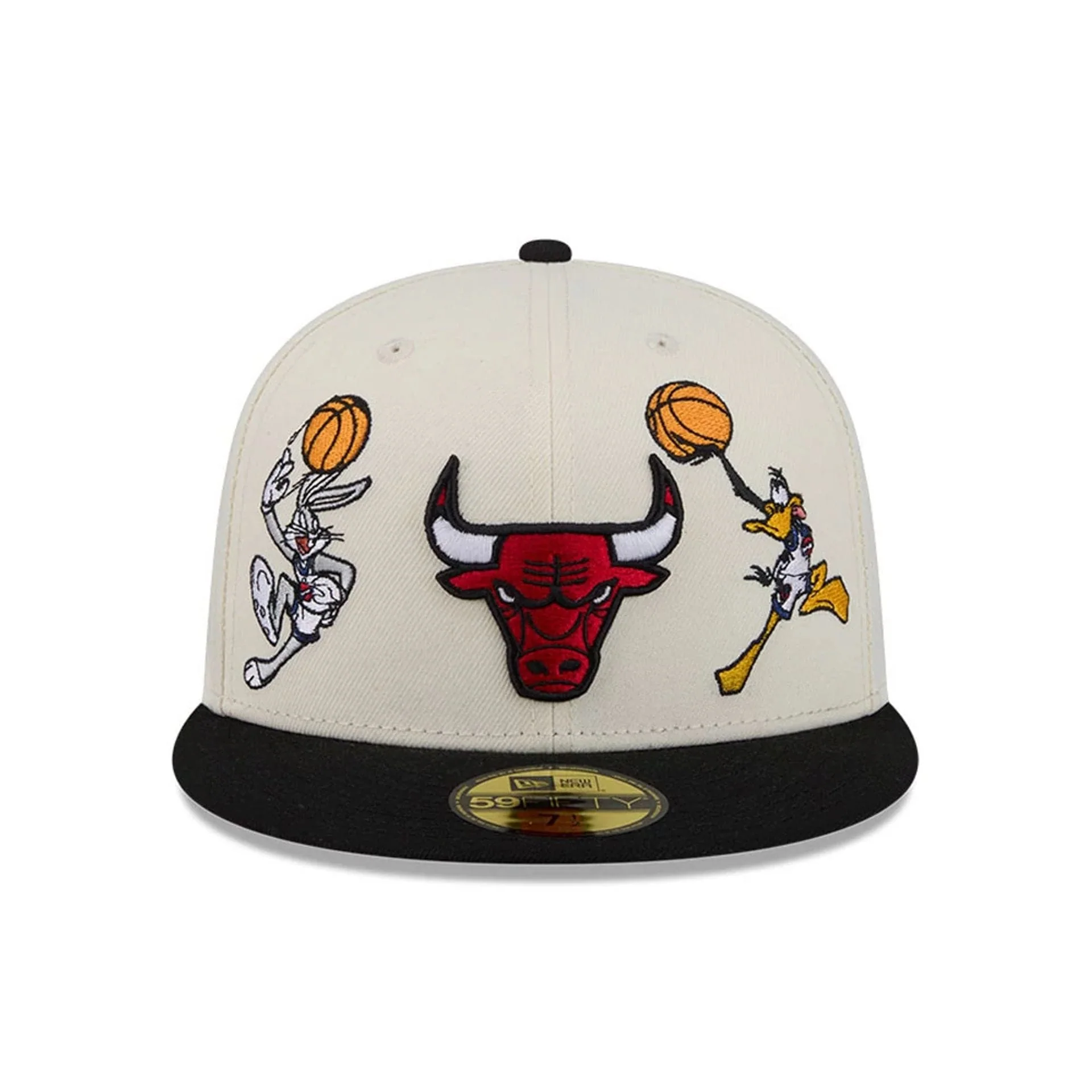 Chicago Bulls Space Jam Tune Squad White 59FIFTY Fitted Cap - Image 3
