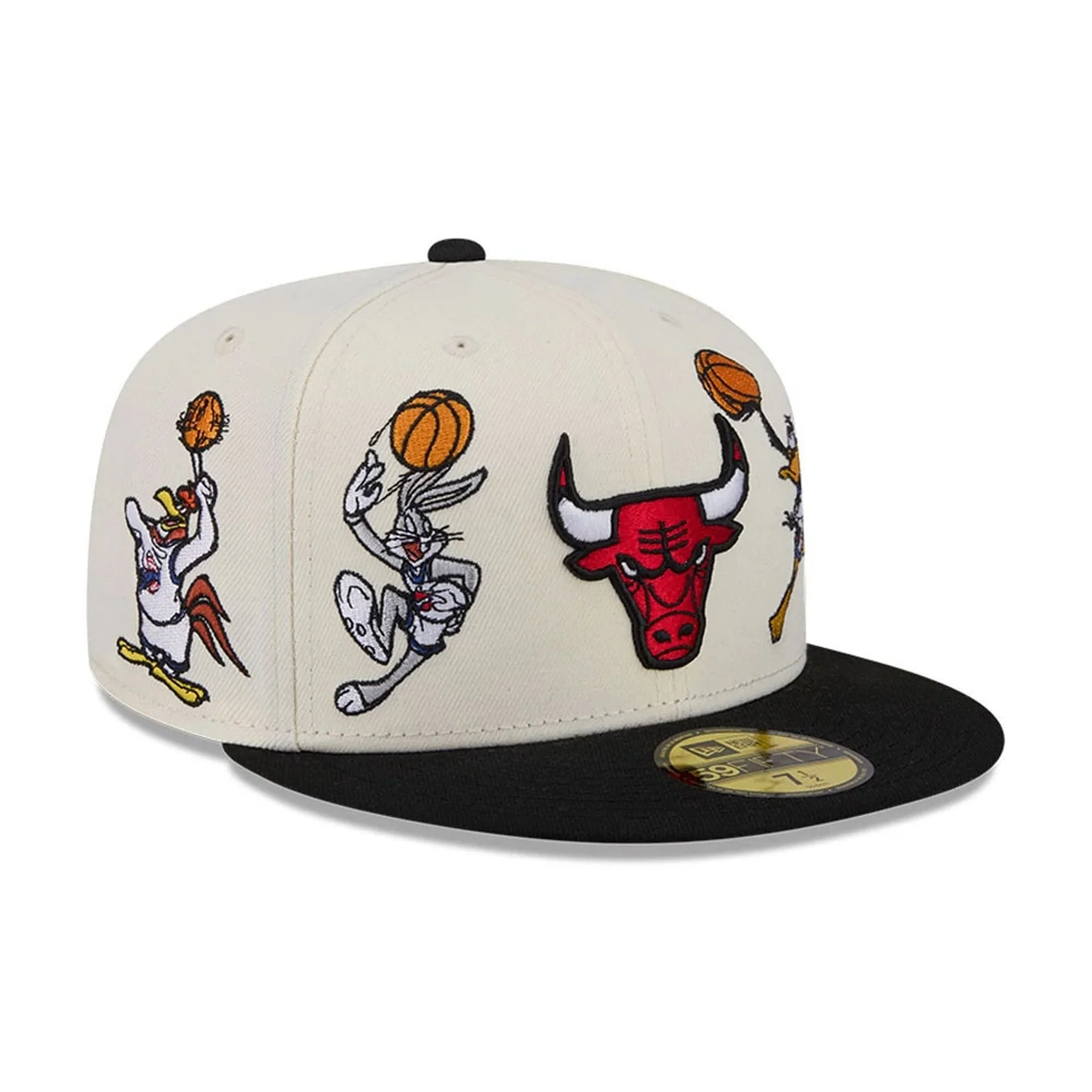 Chicago Bulls Space Jam Tune Squad White 59FIFTY Fitted Cap - Image 4