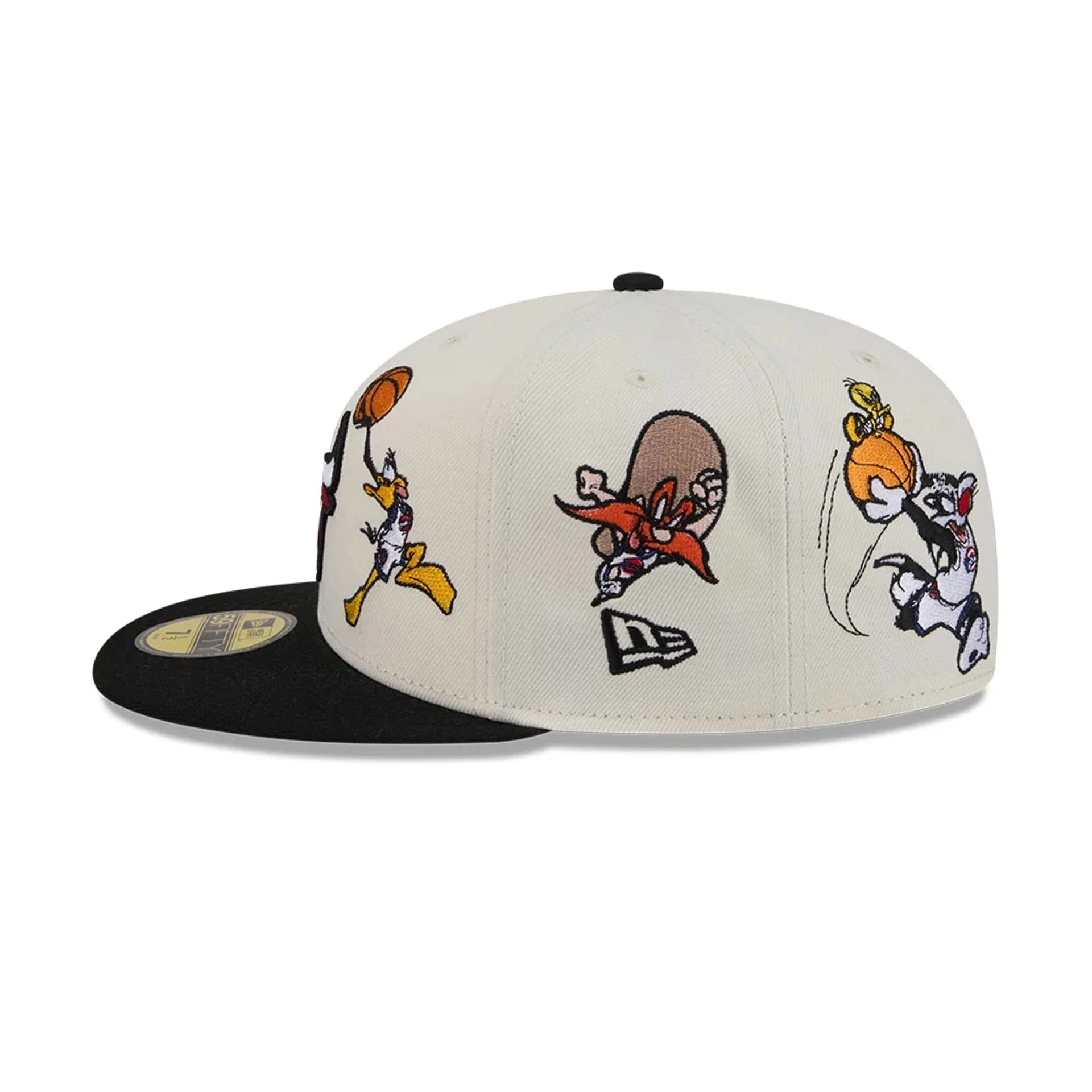 Chicago Bulls Space Jam Tune Squad White 59FIFTY Fitted Cap - Image 6