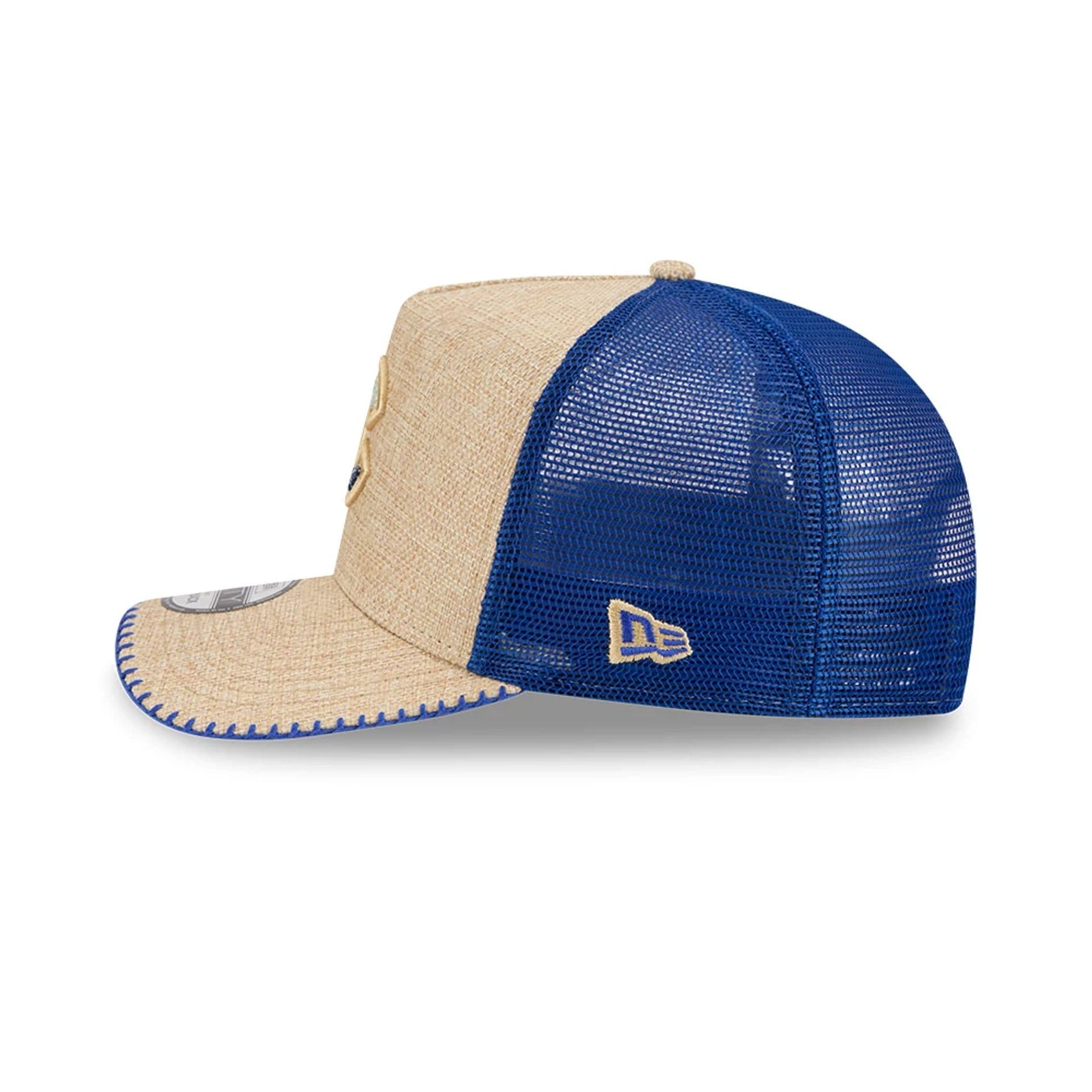 Chicago Cubs MLB Beaded Beige 9FIFTY A-Frame Trucker Adjustable Cap - Image 6