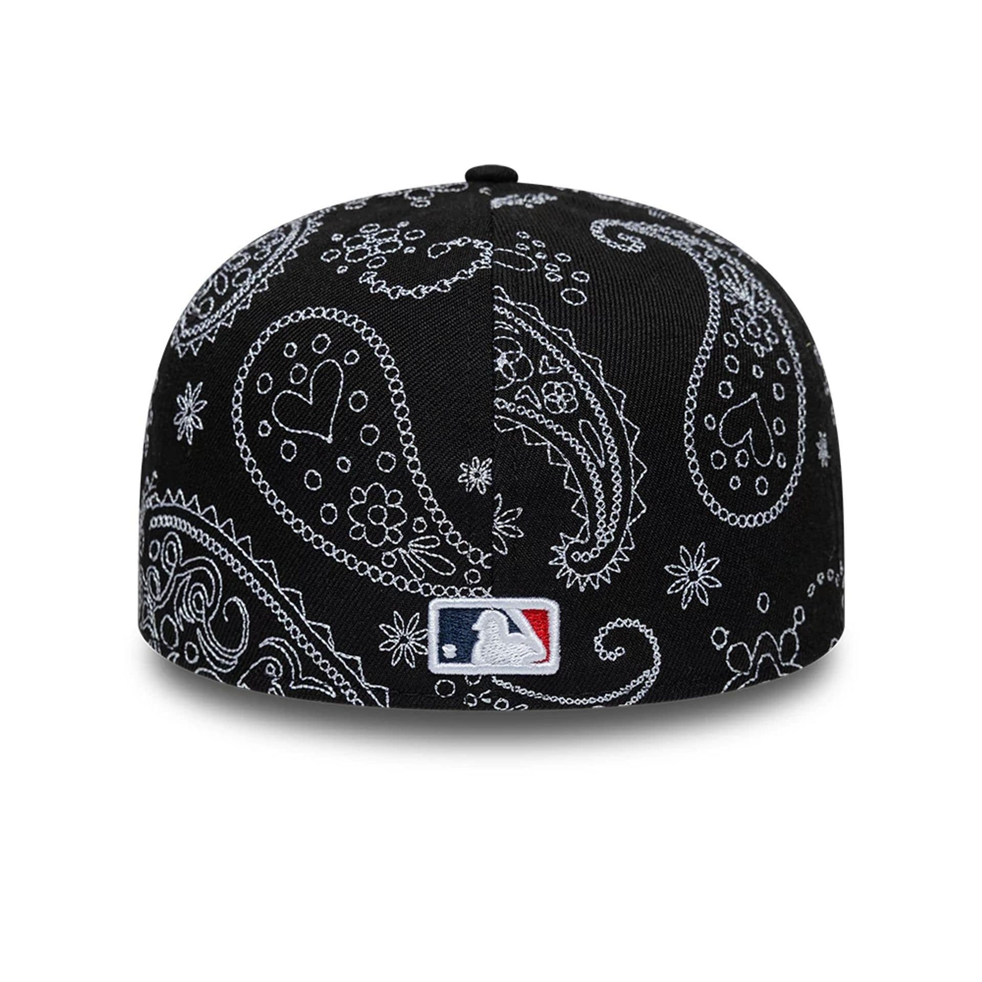 Chicago White Sox MLB All Over Paisley Black Low Profile 59FIFTY Fitted Cap - Image 4