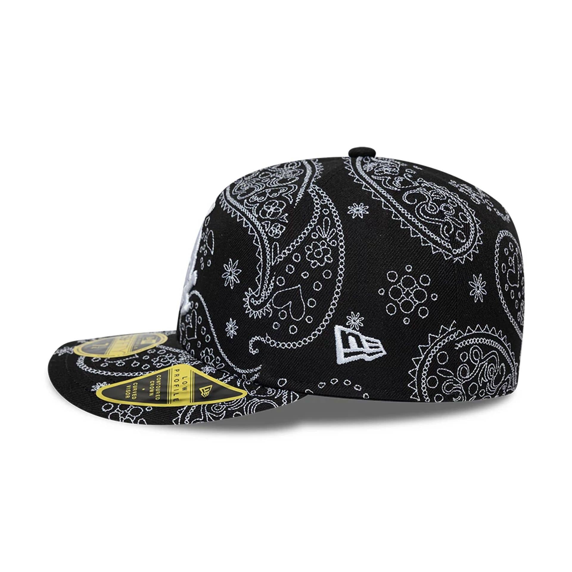 Chicago White Sox MLB All Over Paisley Black Low Profile 59FIFTY Fitted Cap - Image 5