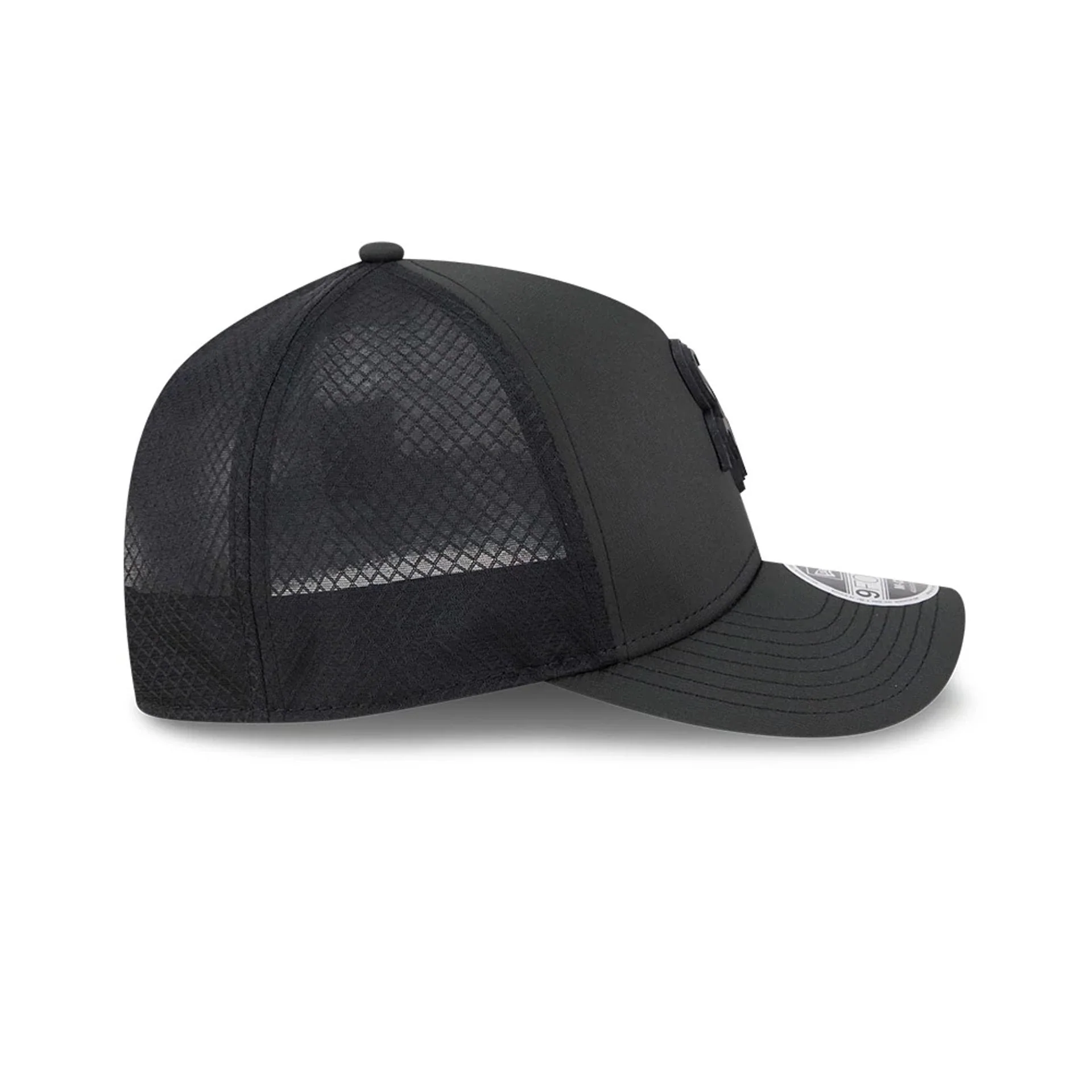 Chicago White Sox MLB Badged Black 9FORTY M-Crown A-Frame Trucker Cap - Image 6