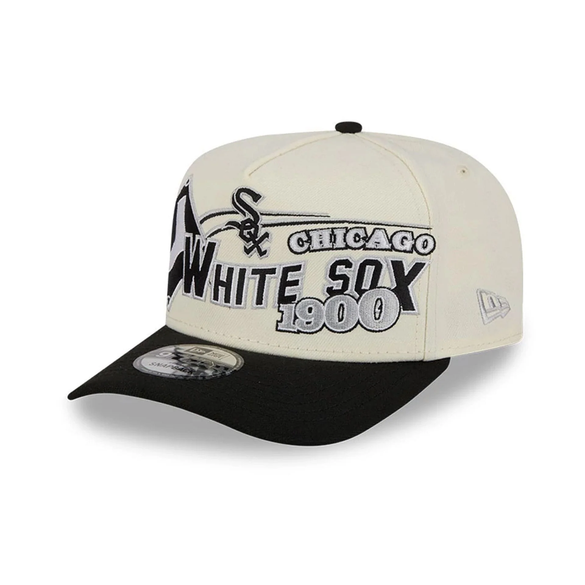 Chicago White Sox MLB Classic White 9FIFTY A-Frame Snapback Adjustable Cap