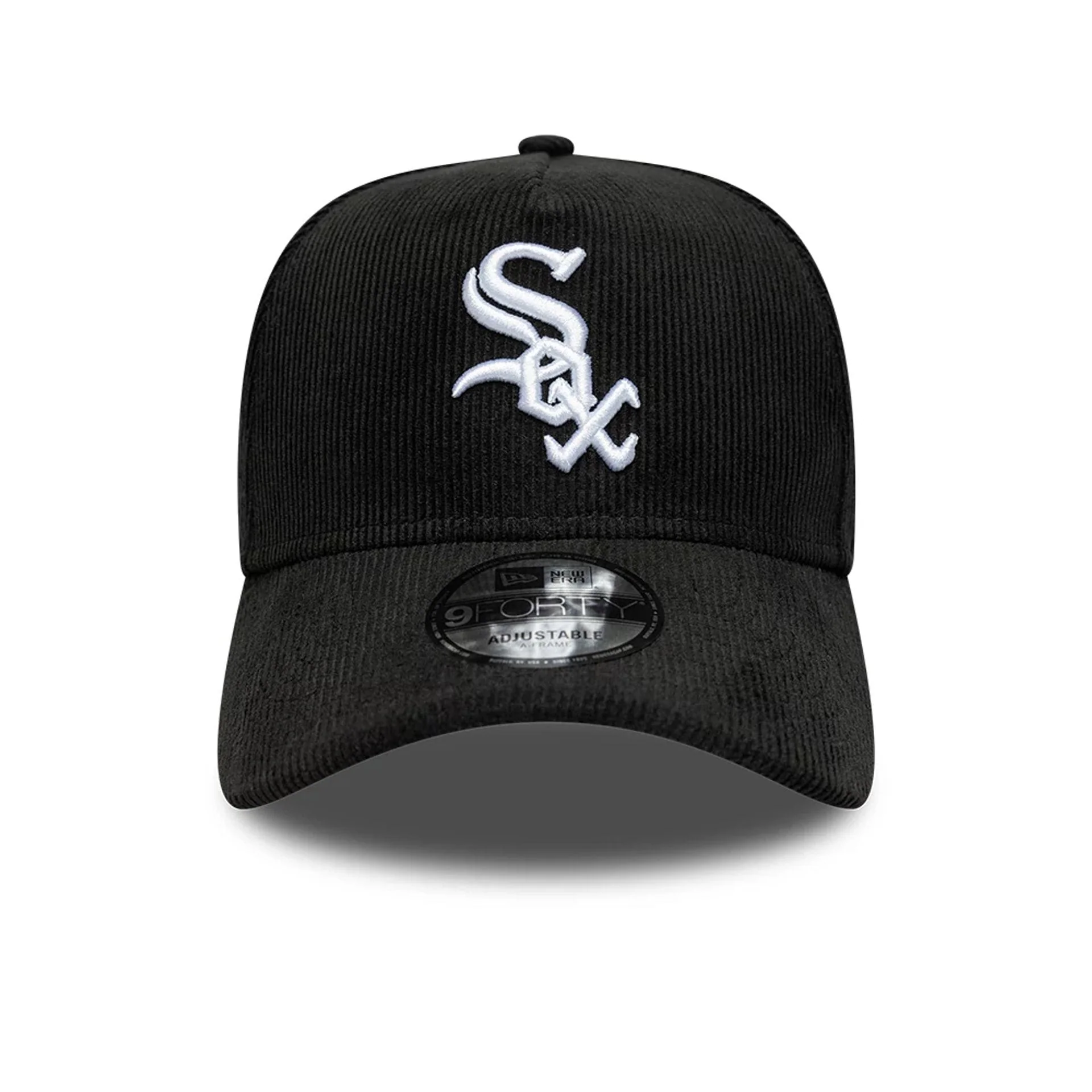 Chicago White Sox MLB Cord Black 9FORTY A-Frame Adjustable Cap - Image 3