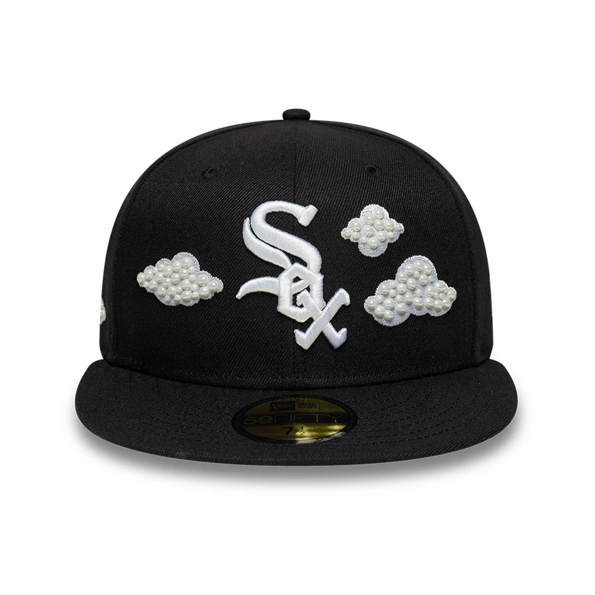 Chicago White Sox MLB Faux Pearl Cloud Black 59FIFTY Fitted Cap - Image 4