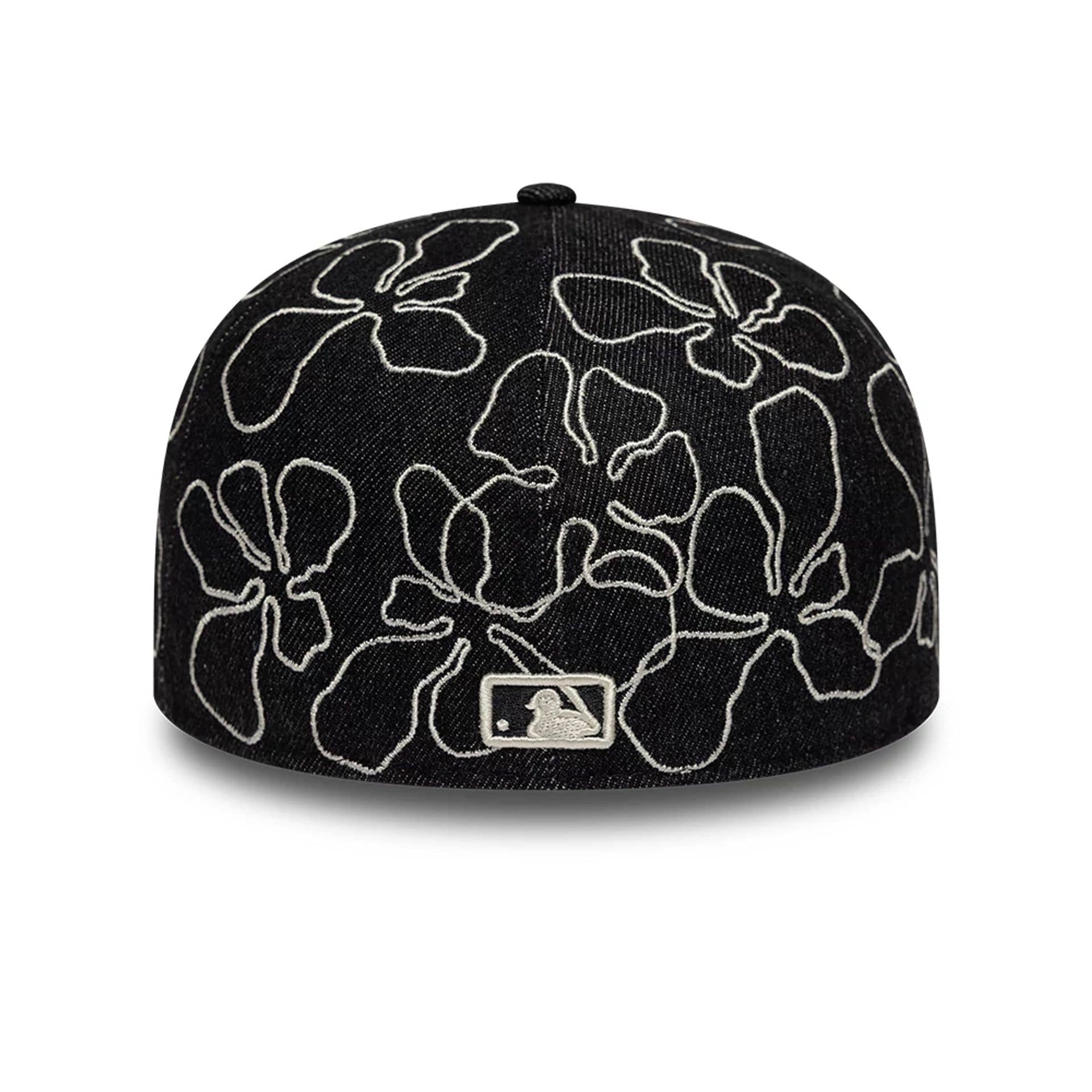 Chicago White Sox MLB Floral Denim Black 59FIFTY Fitted Cap - Image 6